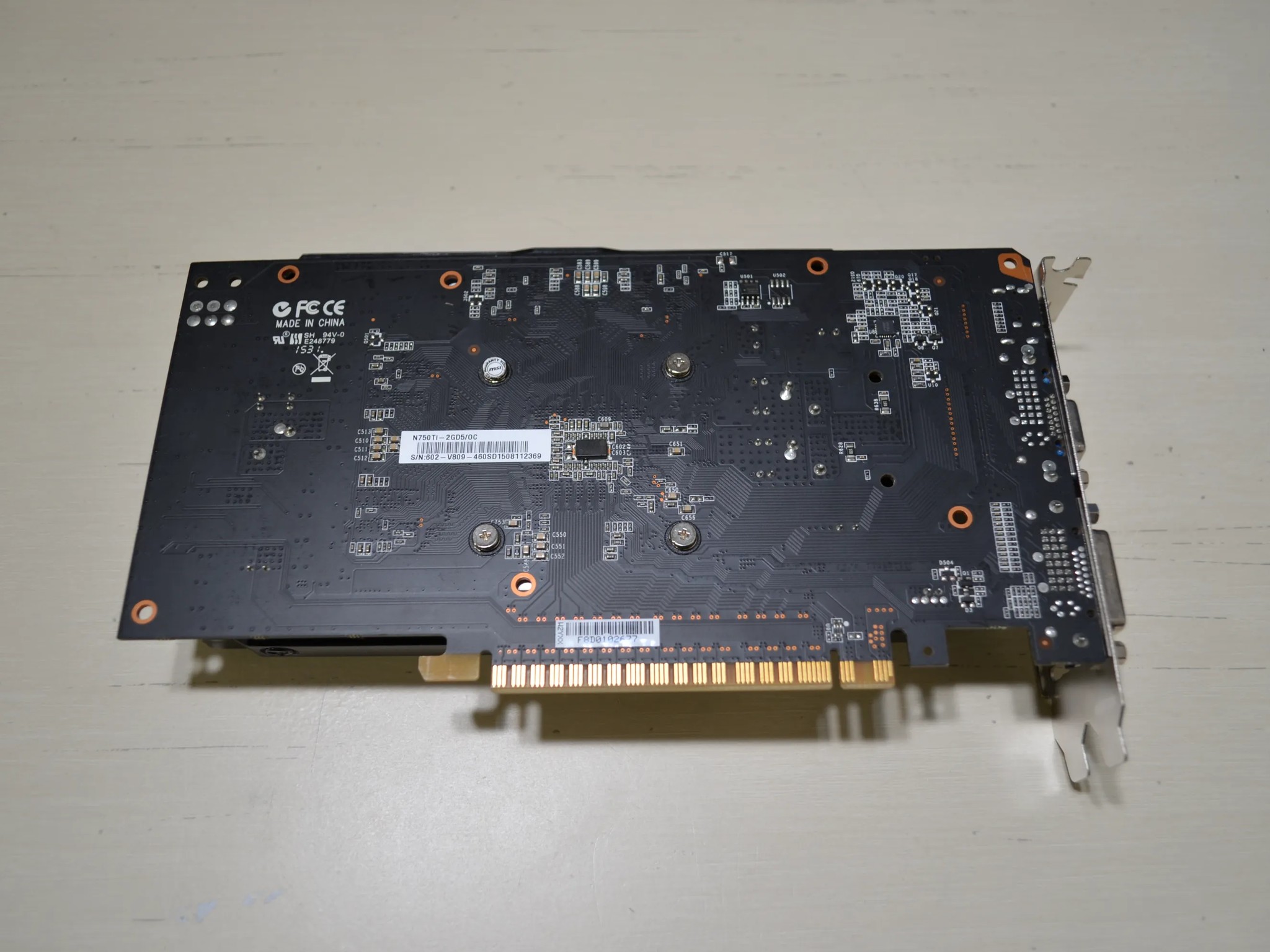 MSI Nvidia GeForce GTX 750ti; PCI-e HDMI DVI Graphics Card 2GB Vram DDR5
