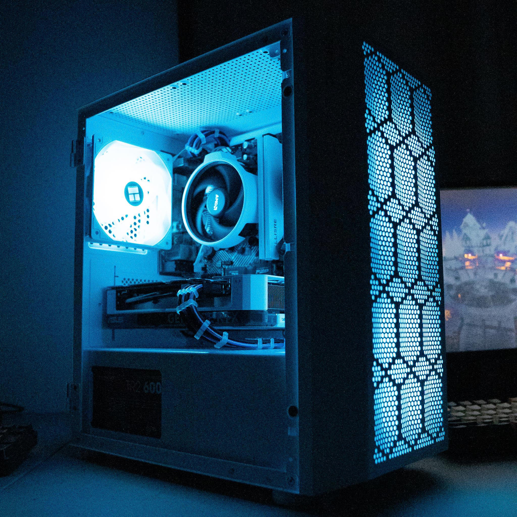 ❄️🌨 | ASUS RTX 4060 | RYZEN 5 5500 | 16GB DDR4 RAM | 1TB | Arctic Freeze 4.0