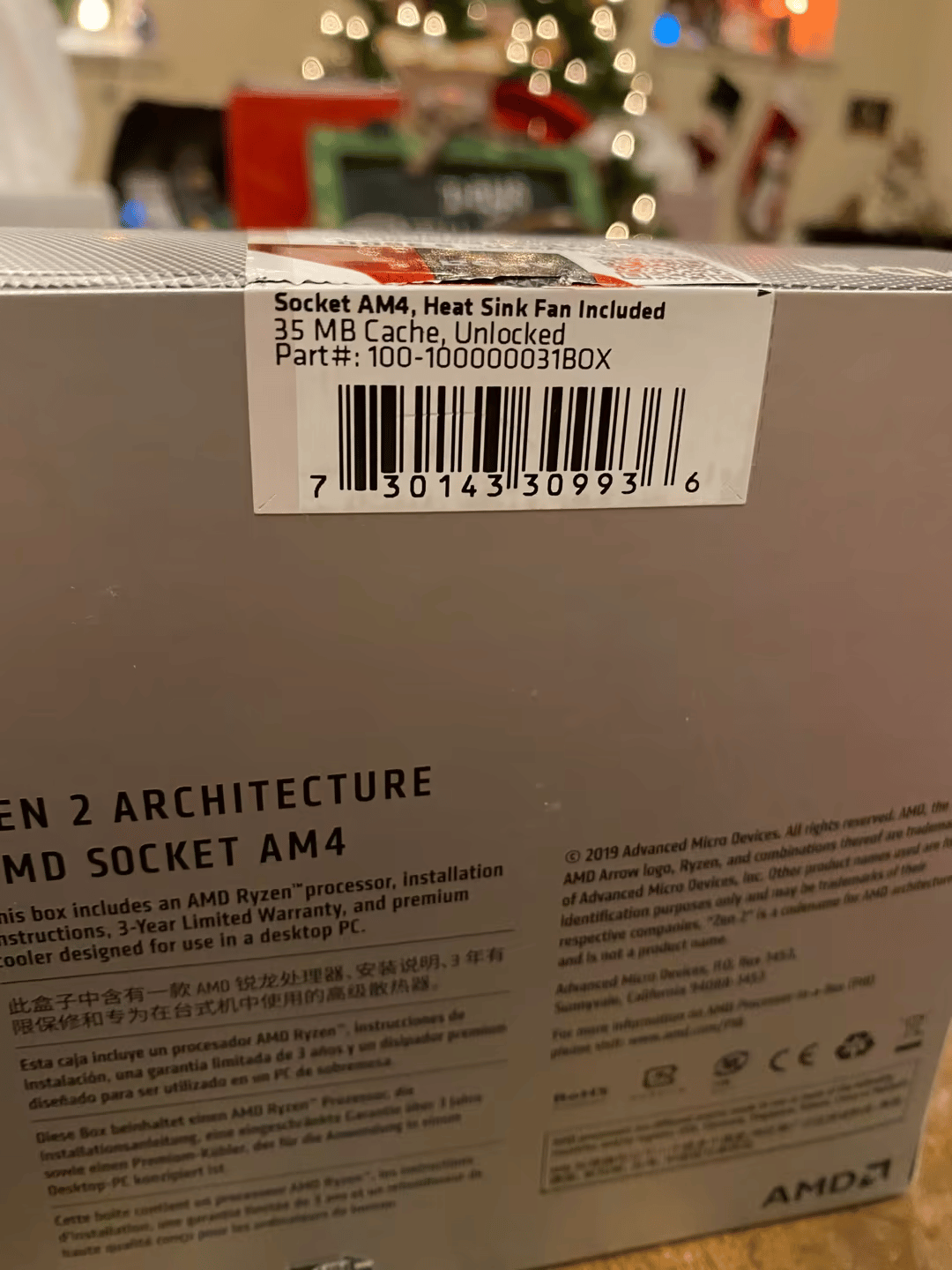 Ryzen 5 3600 6-Core + New AMD Wraith LED RGB Cooler - Excellent Condition