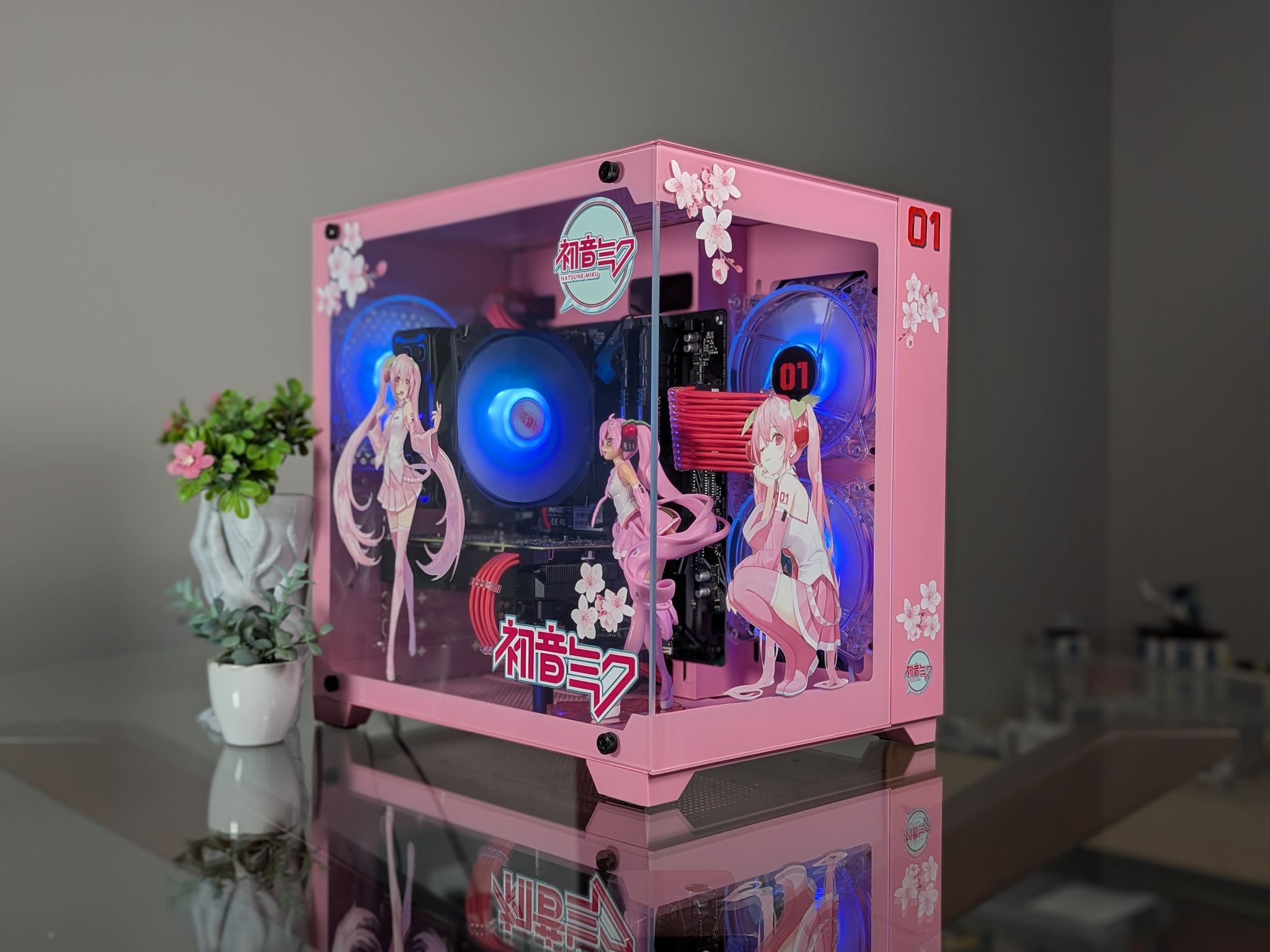 The Sakura Hatsune Miku 1080p Gaming PC | Nvidia RTX 2060 Super |Ryzen 5 | 1 TB SSD | 16GB RAM