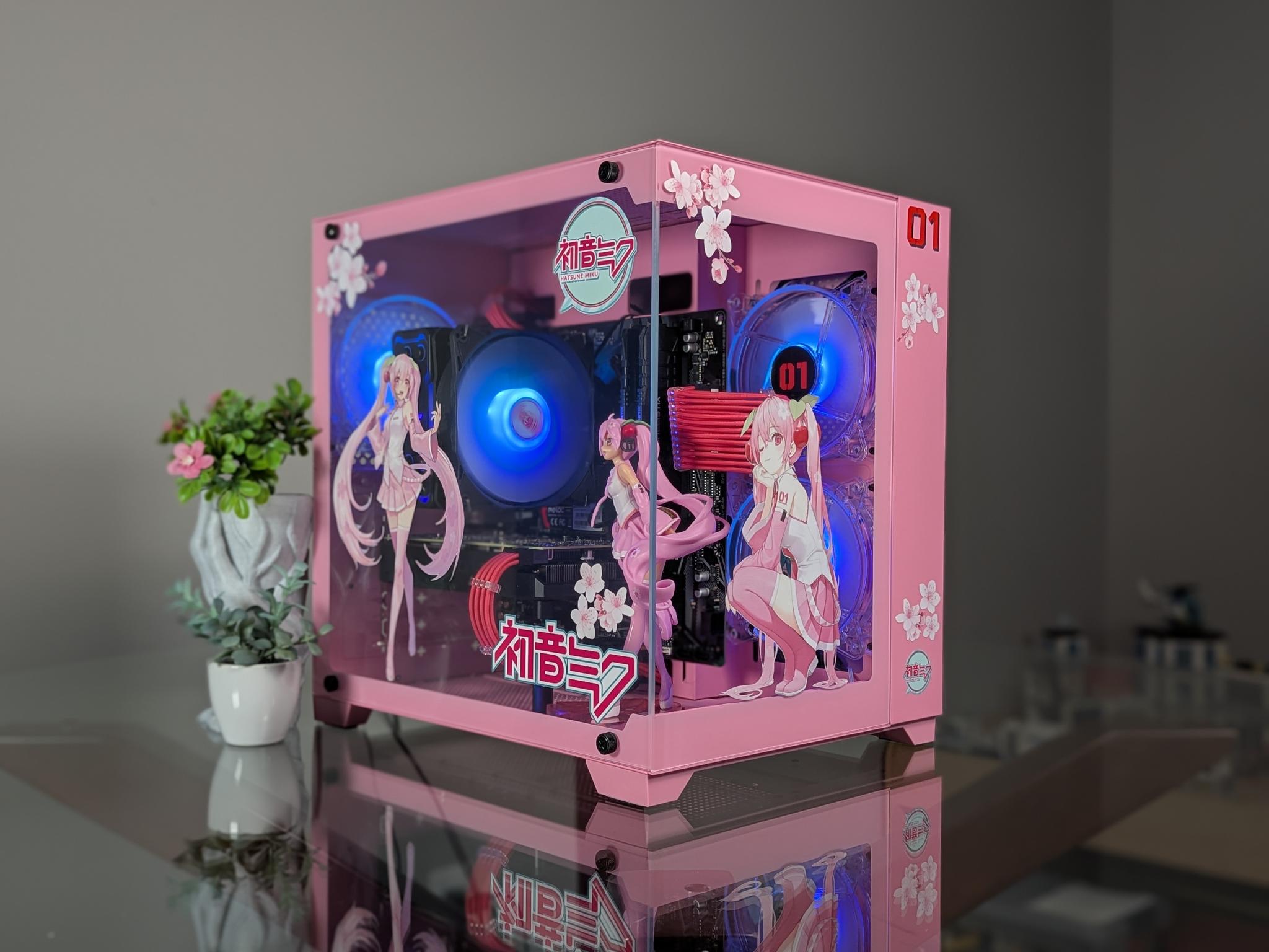 The Sakura Hatsune Miku 1080p Gaming PC | Nvidia RTX 2060 Super |Ryzen 5 | 1 TB SSD | 16GB RAM