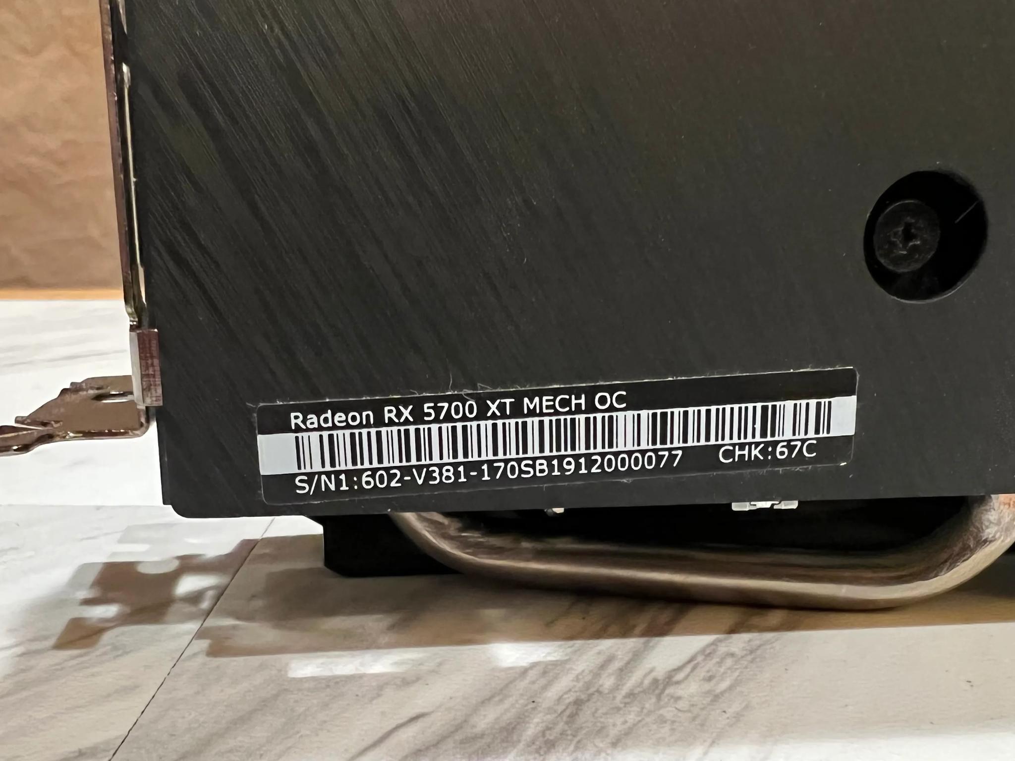 MSI RX 5700 XT 8GB MECH OC edition