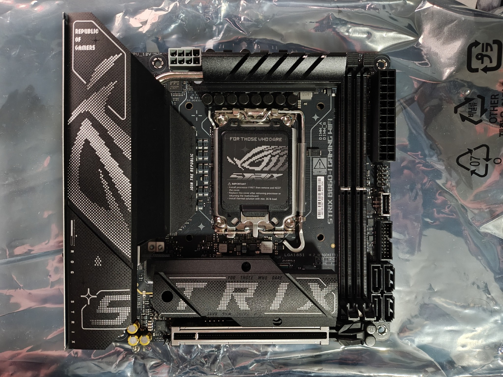 ASUS ROG STRIX B860-I GAMING WIFI B860 LGA 1851 Mini-ITX