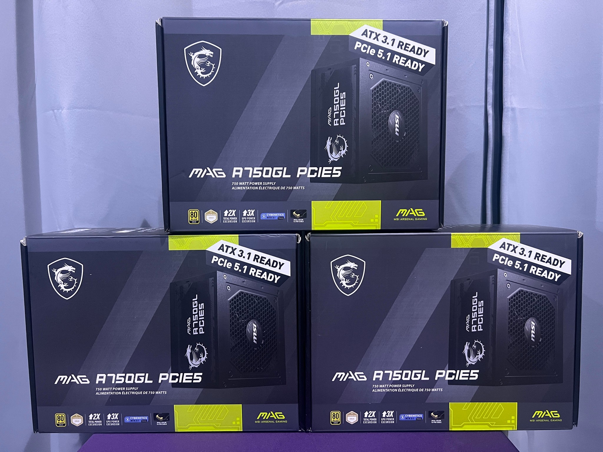 3x MSI Mag A750GL PCIE5 PSU 750W Fully Modular Power Supply 80+Gold | QUESTIONS MESSAGE ME!