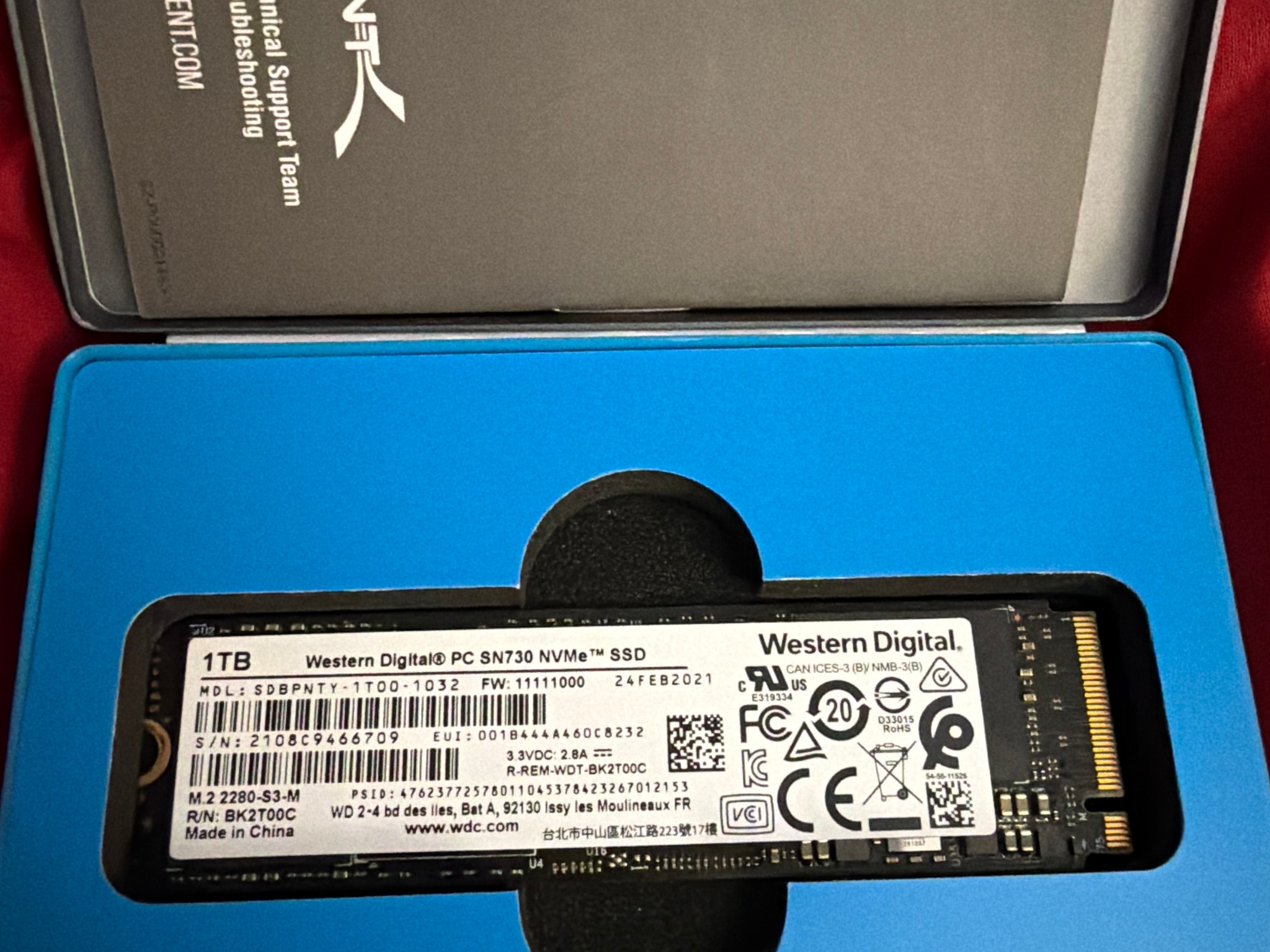 Western Digital 1TB SN730 NVMe SSD