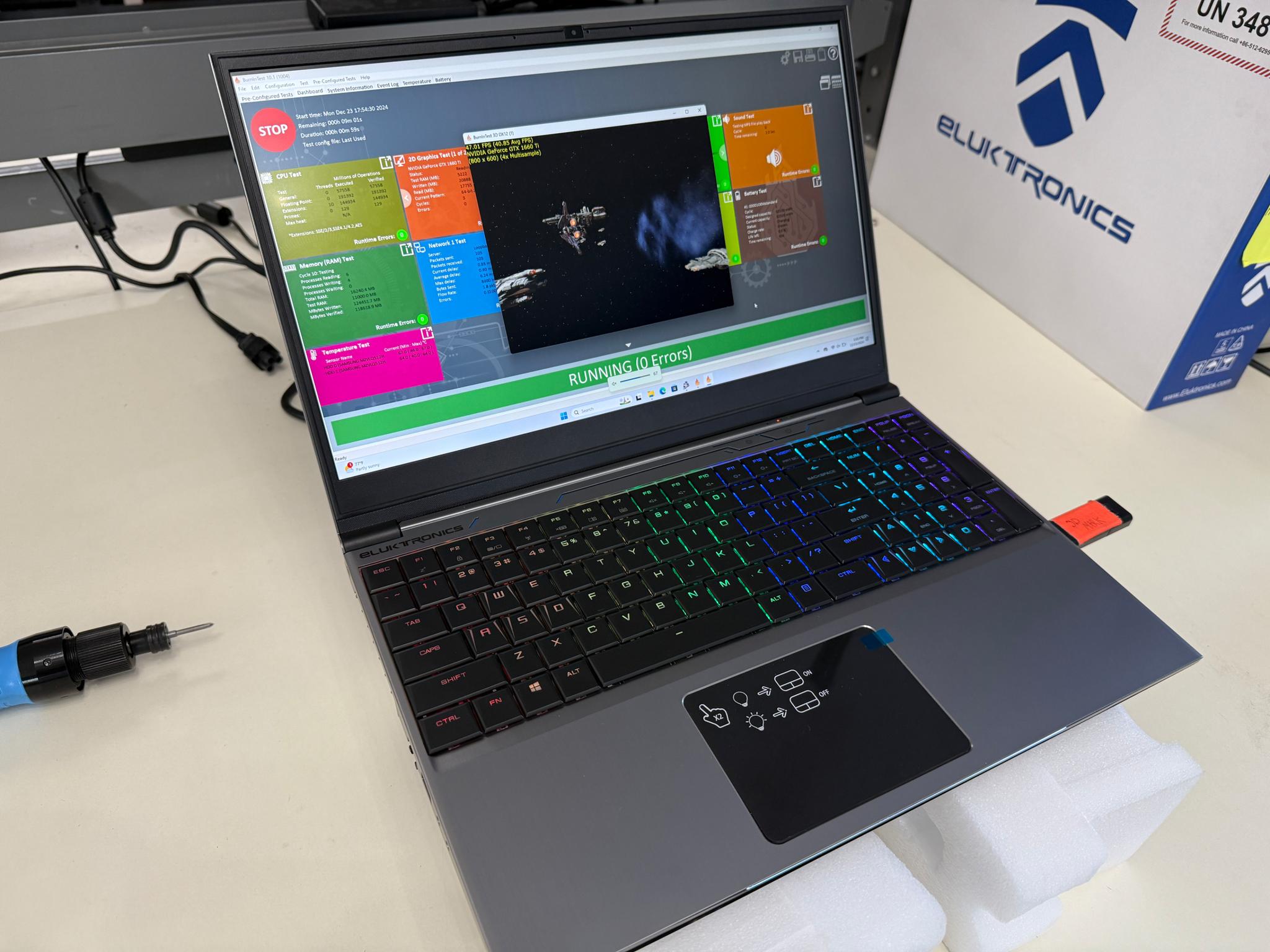 Eluktronics Mech-15 G2, Intel i7-9750H, GTX 1660Ti, 16GB Ram, 2x 512GB SSD