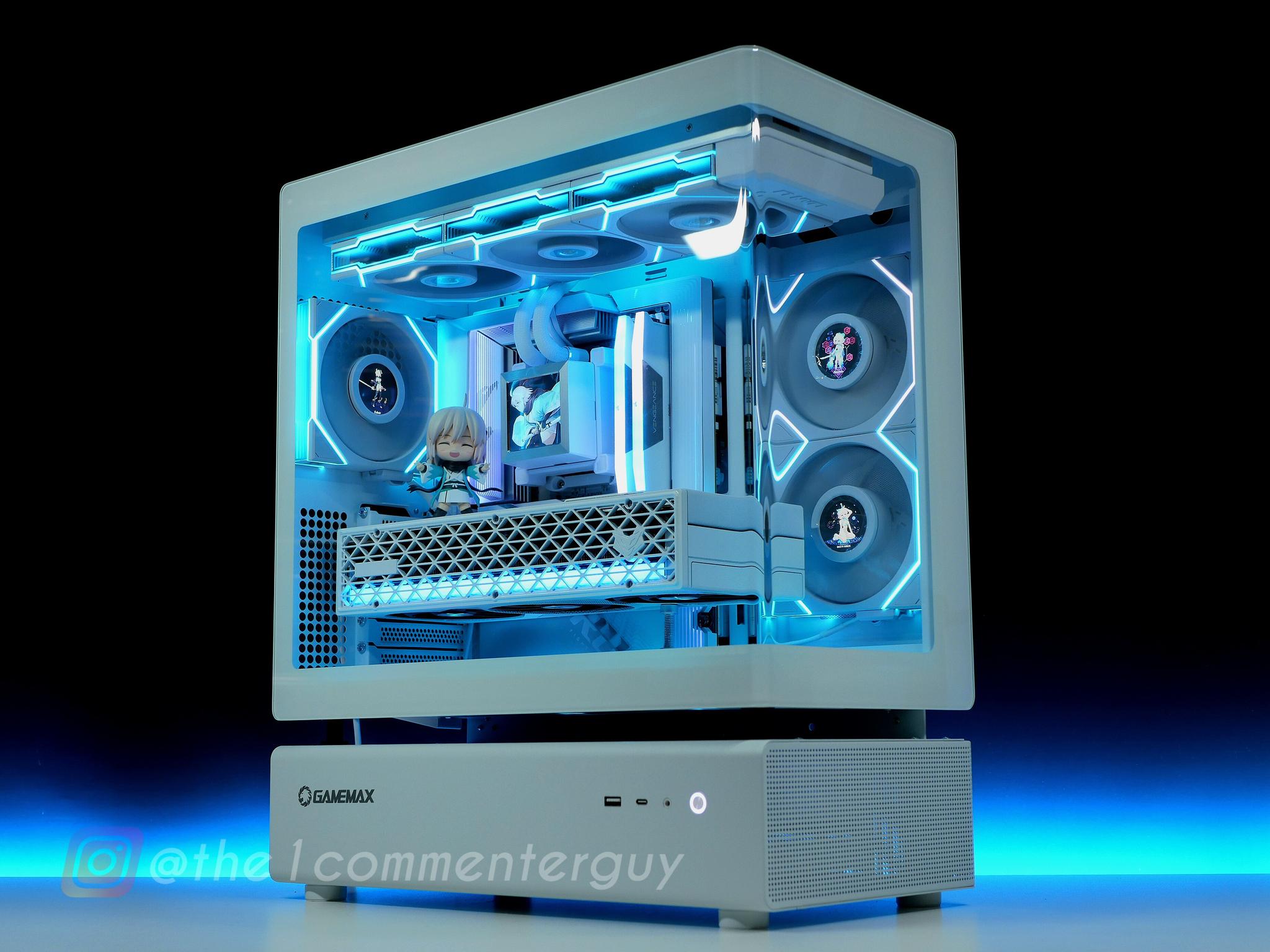 STEALTH 🧊|🖥 Ryzen 9800X3D, RX 9070XT, 2TB 4.0 nvme, 32GB DDR5 RGB White Gaming Pc