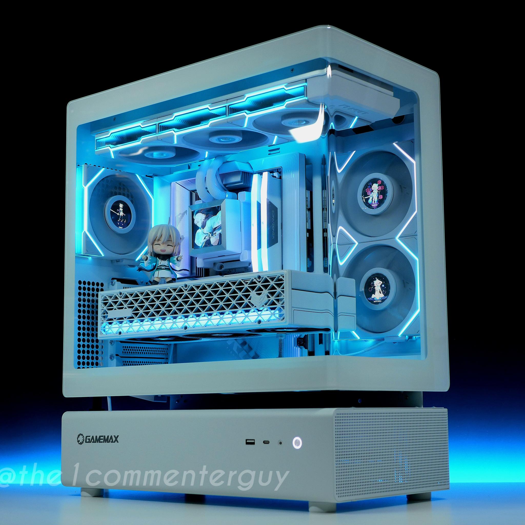 STEALTH 🧊|🖥 Ryzen 9800X3D, RX 9070XT, 2TB 4.0 nvme, 32GB DDR5 RGB White Gaming Pc