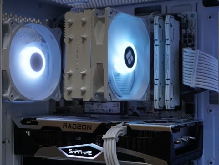 White & Silver 1080p Gaming PC! 5600X | 6650XT | 1TB NVME | 32GB RAM | WIFI/BT | Win 11 Pro
