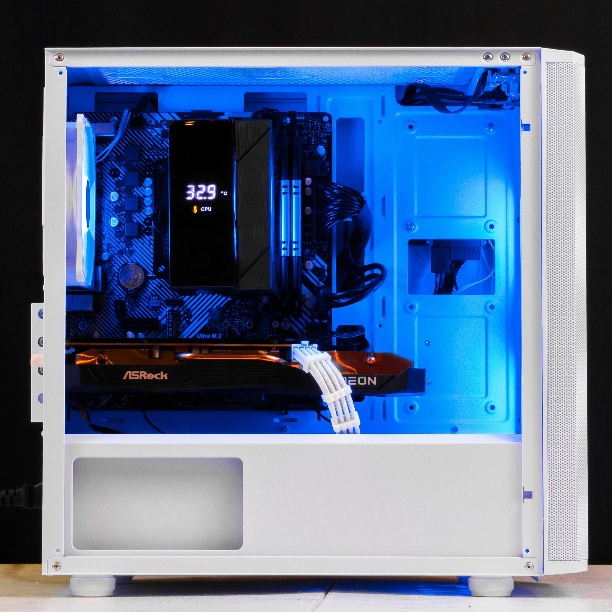 🤍🖤 RX 7600 / Ryzen 5 5500 / 16GB Gaming PC 🖤🤍