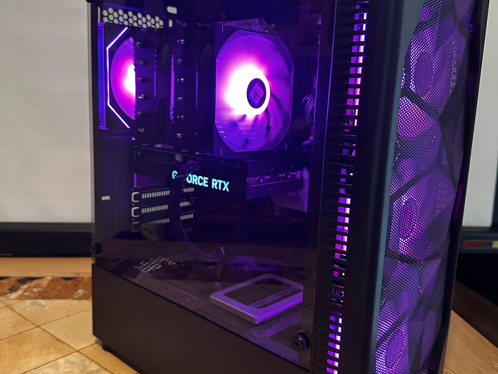 Intel Core I5-10500 / RTX 4060 Ti 8GB - 512GB M.2 & 512GB SSD - Mid Tower Gaming PC - Black