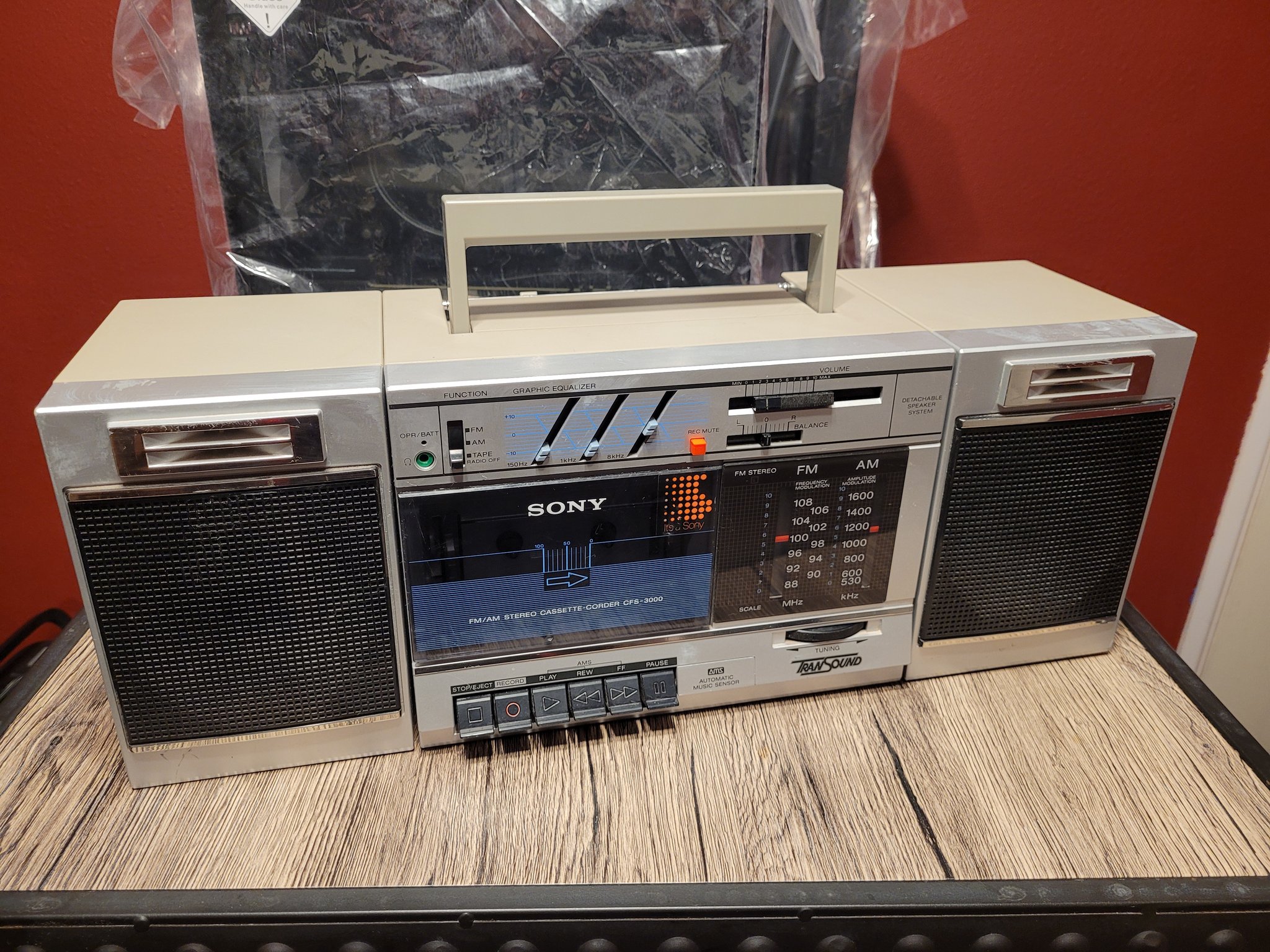 Sony FM/AM Stereo Cassette-Corder CFS-3000