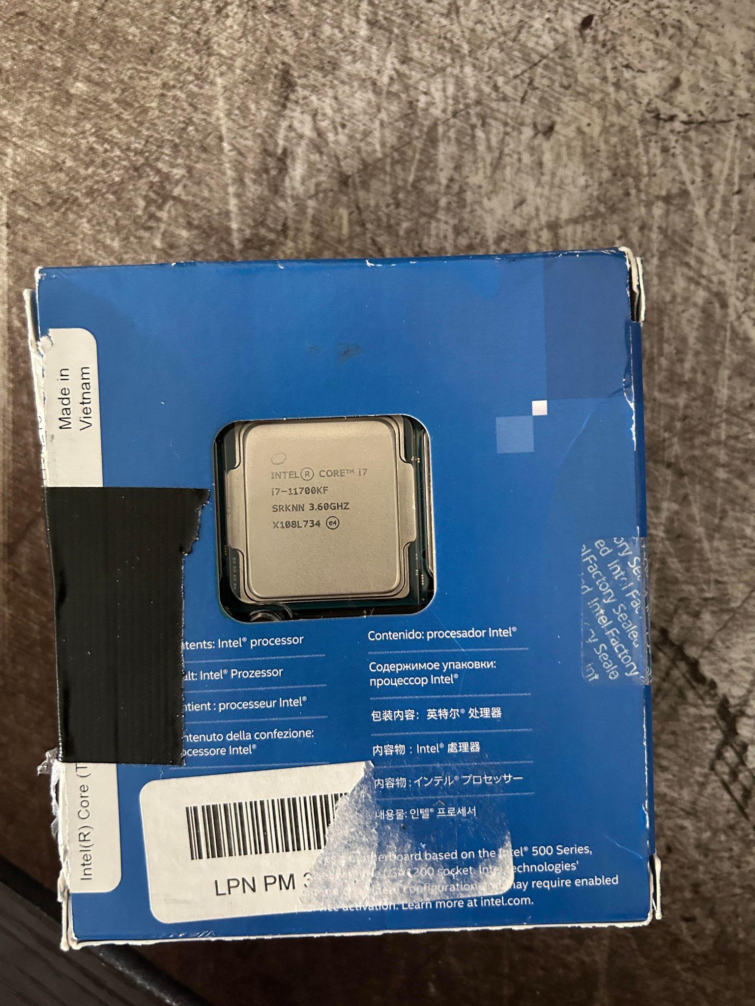 Intel Core i7-11700KF - Core i7 11th Gen Rocket Lake 8-Core 3.6 GHz LGA 1200