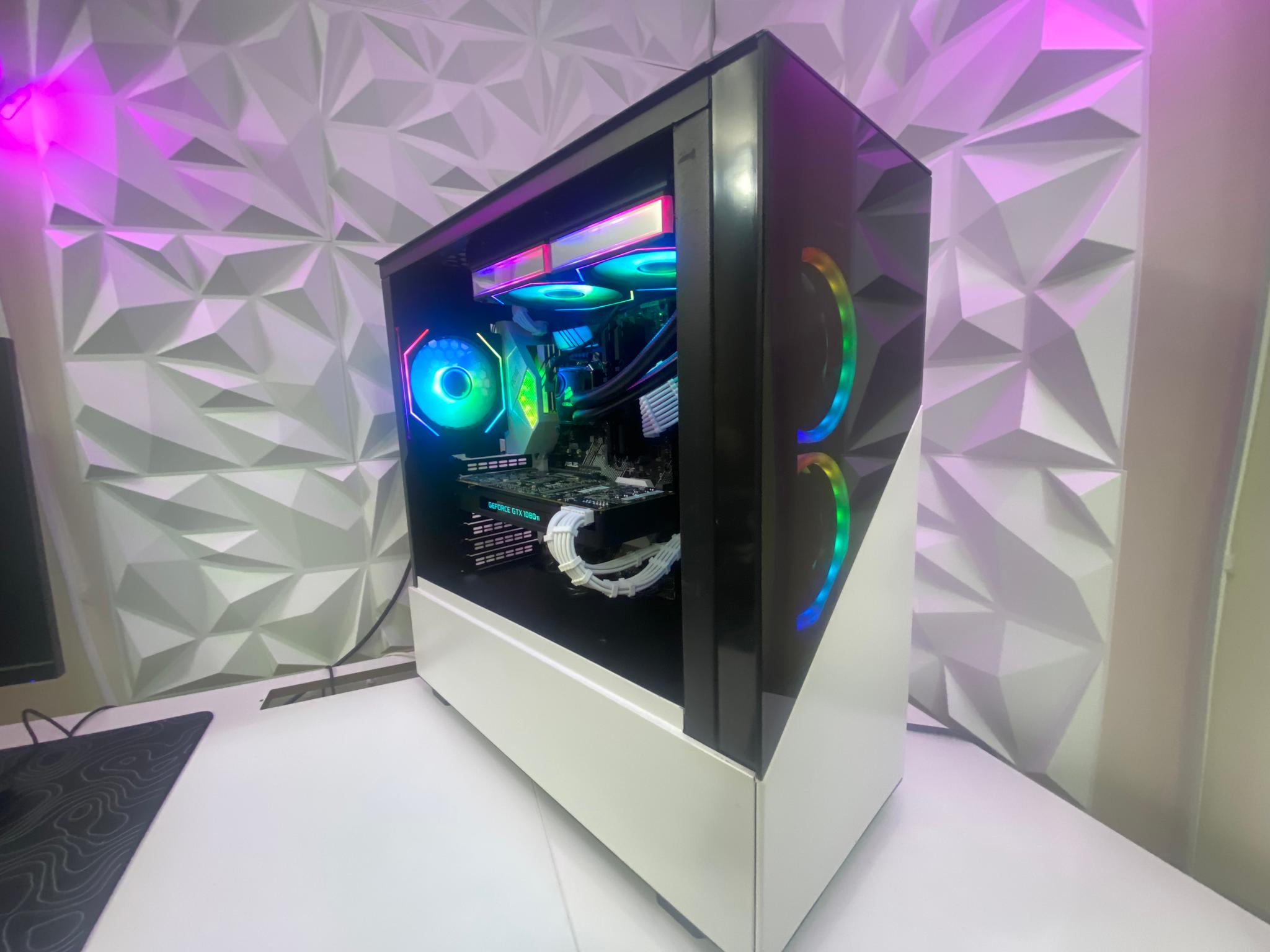 🎅🎅 White Elite Build – intel i5 9600K + GTX 1080 Ti 11GB | 1080p/1440p High FPS Ready