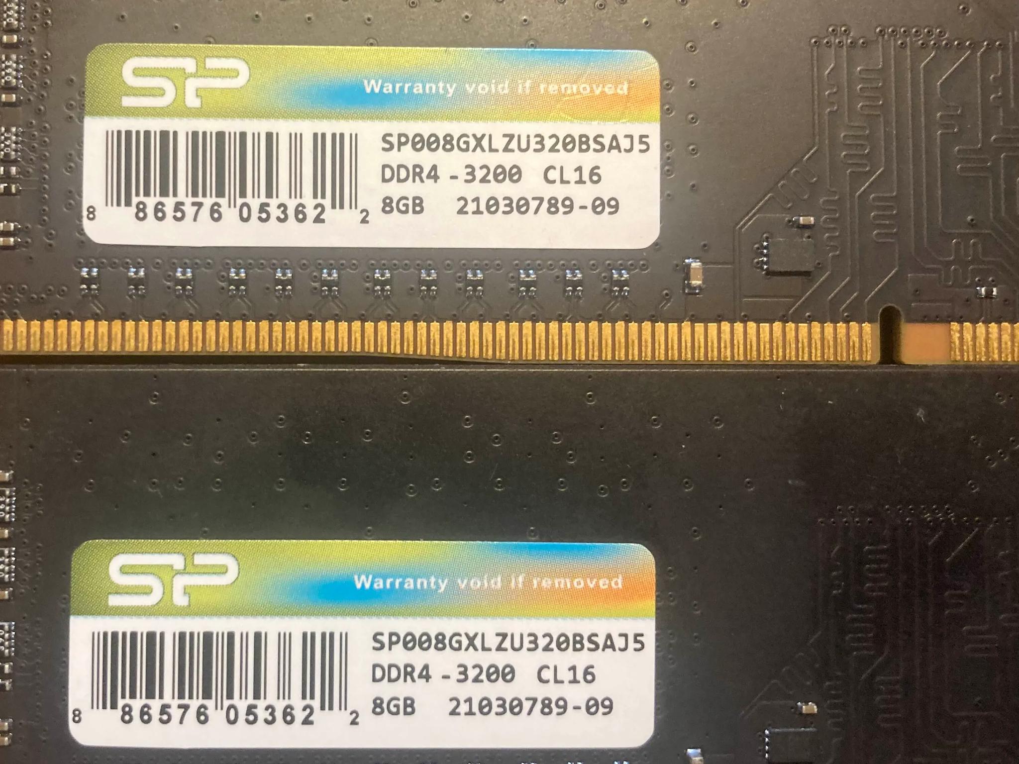 2x8GB Silicon Power Value Gaming DDR4 3200MHz CL16