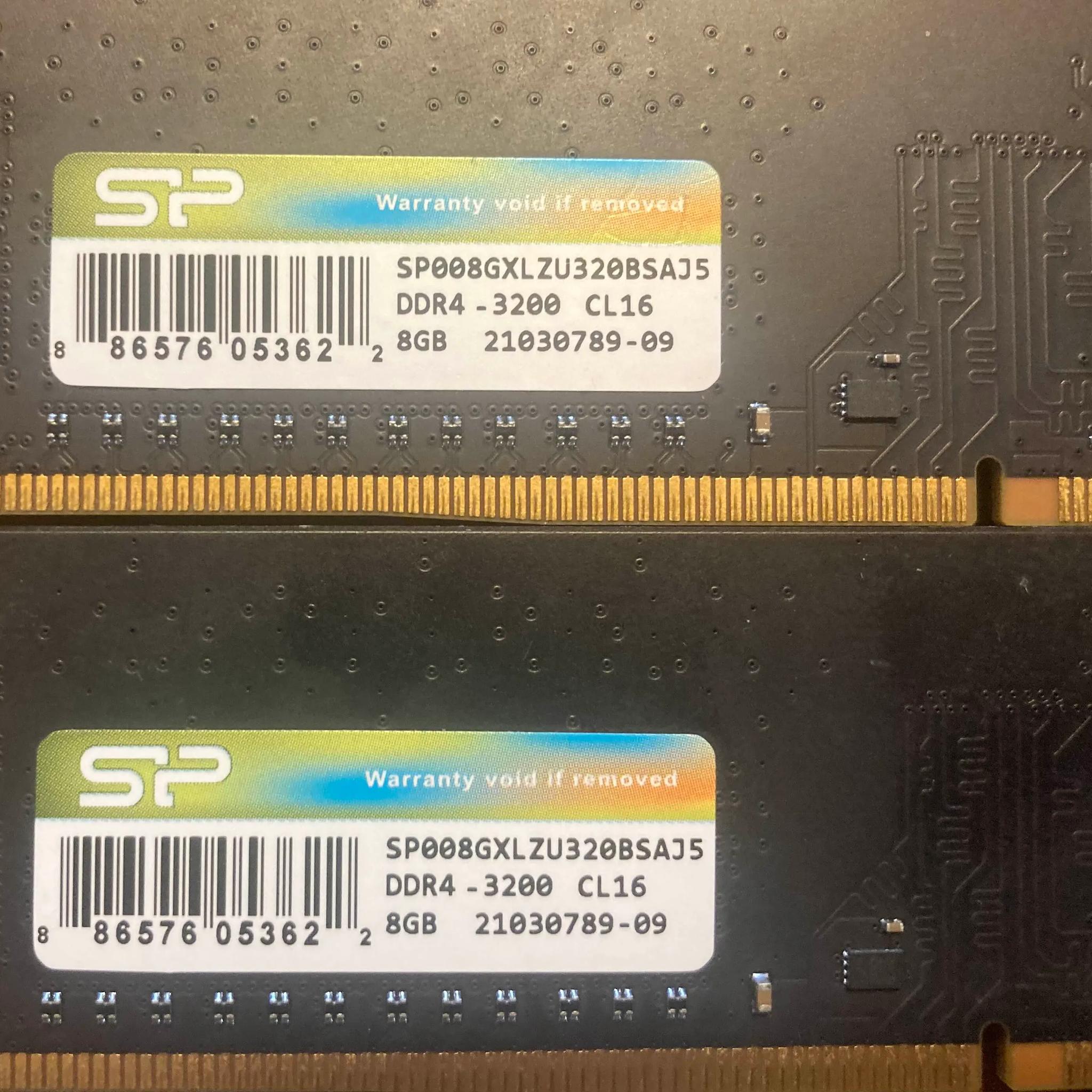2x8GB Silicon Power Value Gaming DDR4 3200MHz CL16