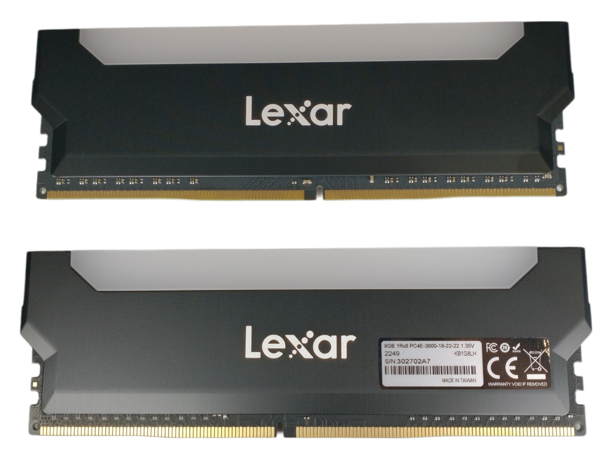 Lexar 16GB Kit (2x8GB) 3600MHz CL18 RAM RGB LED Lighting Desktop Gaming DRAM DDR4
