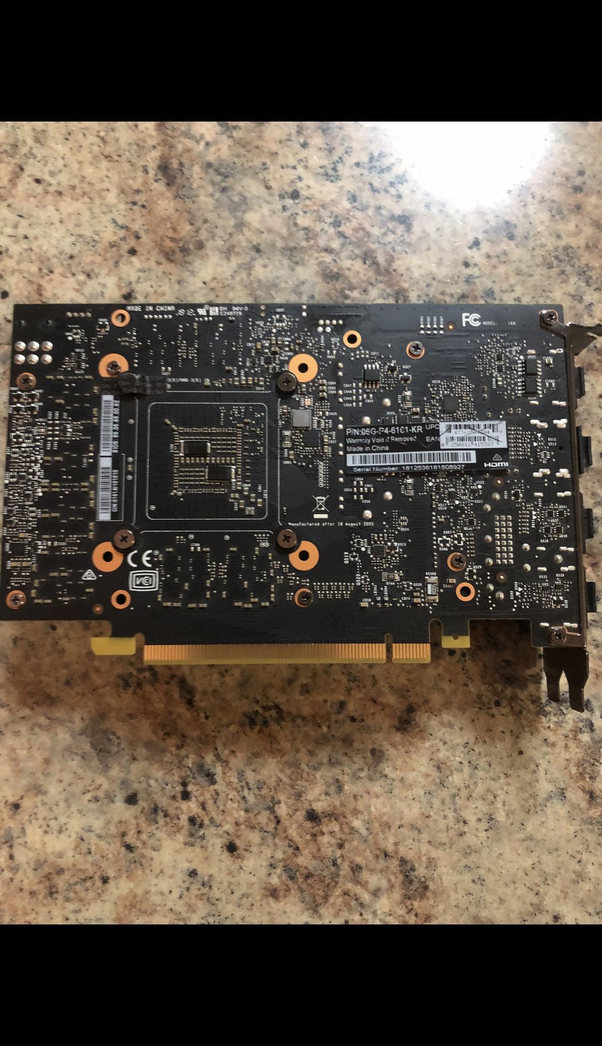 Nvidia evga 1060 6gb :used good