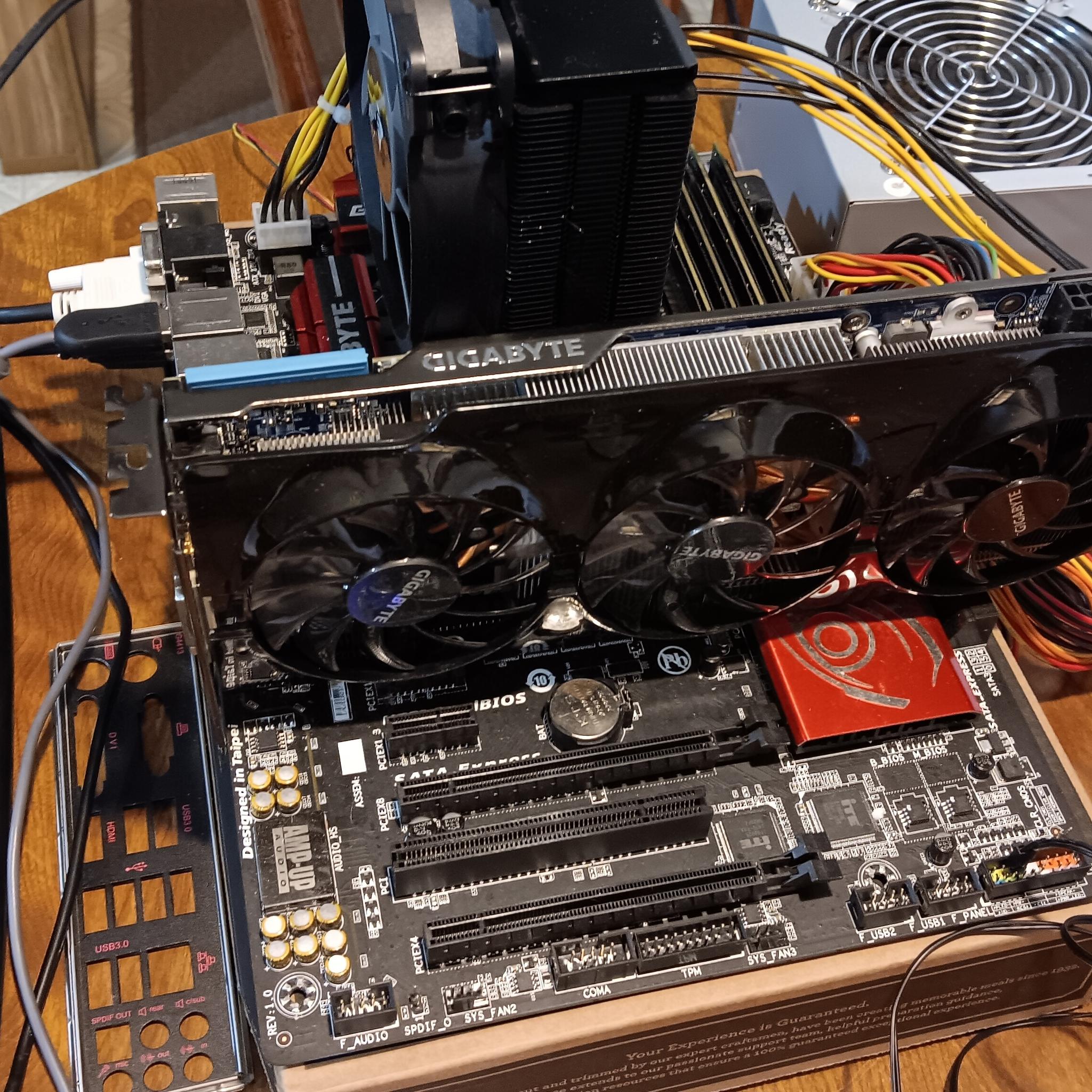 Complete Intel 4TH Gen PC Set-up, MB, RAM, CPU, GPU, PSU, NVMe, Cooler, Tested
