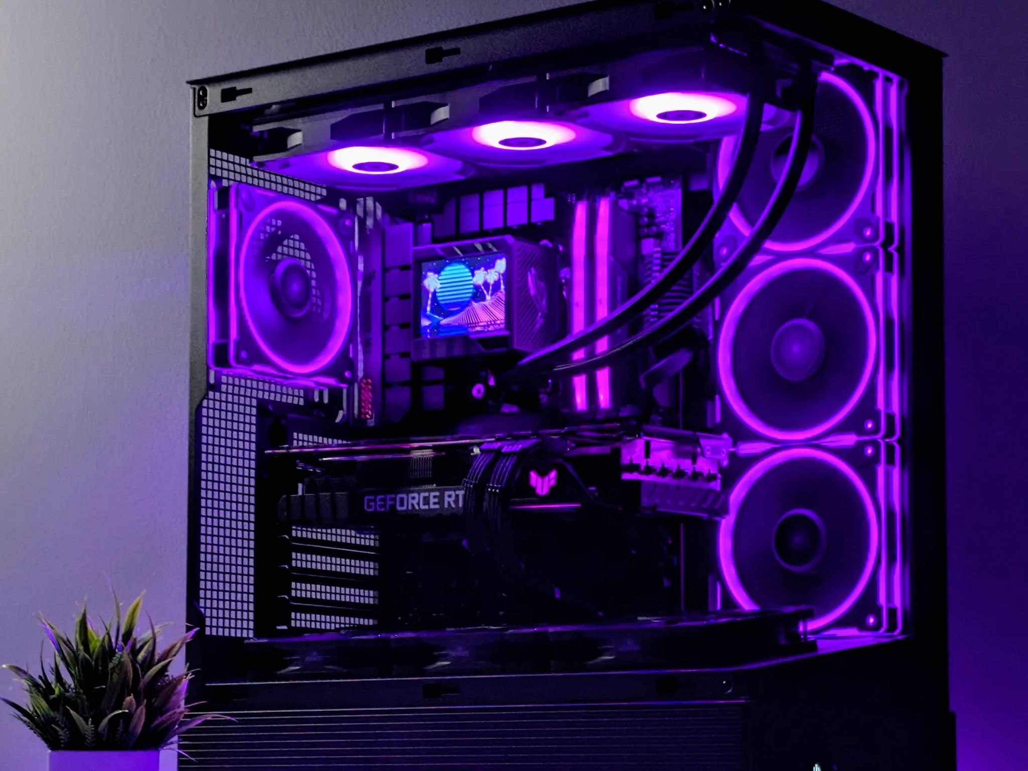 ASUS BEAST GAMING PC | RYZEN 7600X3D | RTX 3080 | RYUJIN II LCD SCREEN AIO | 32GB RAM | 1440P/4K