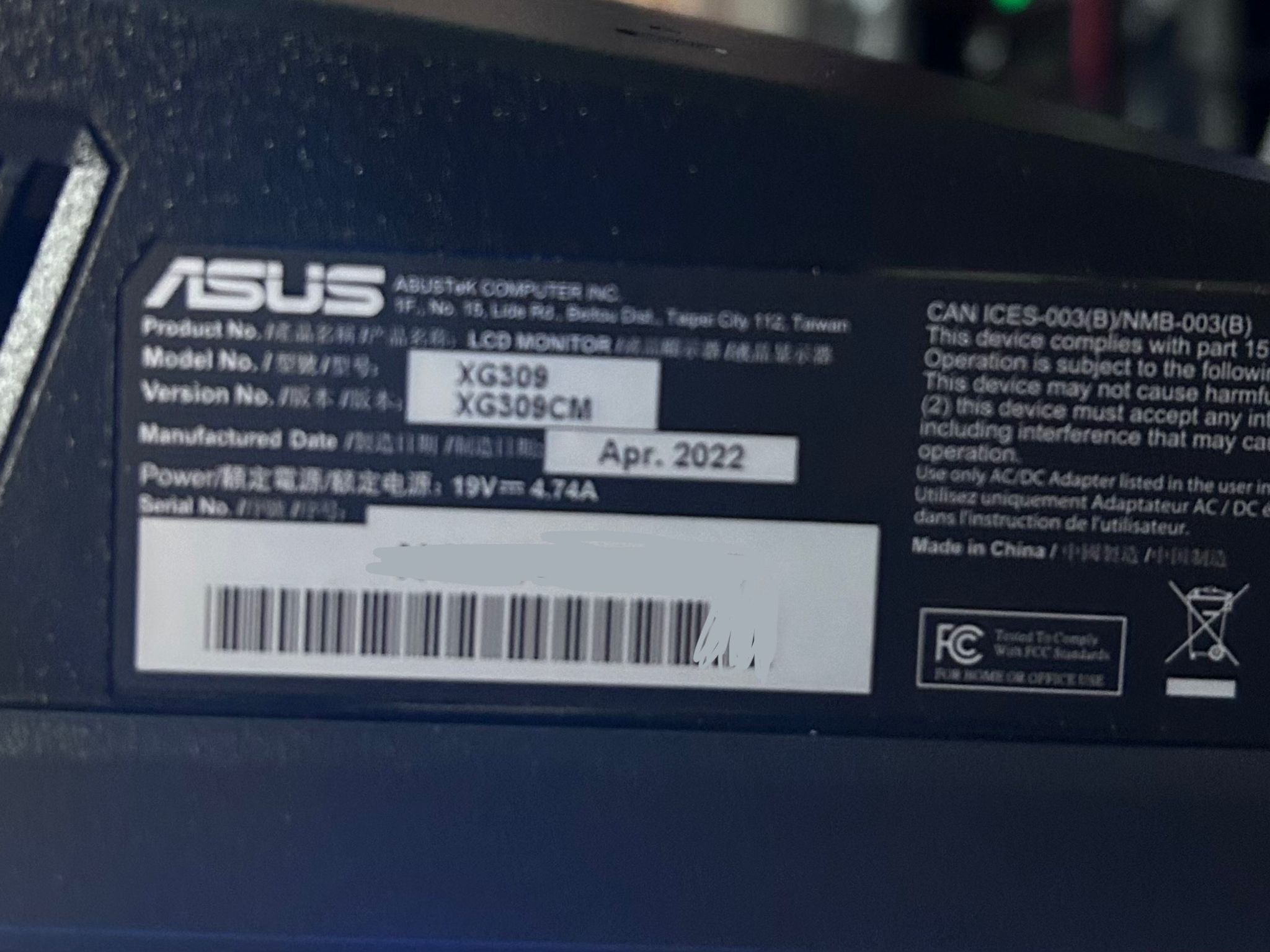 Asus ROG Strix 30” (220hz) (2560x1080) 1ms Gaming Monitor (XG309CM)