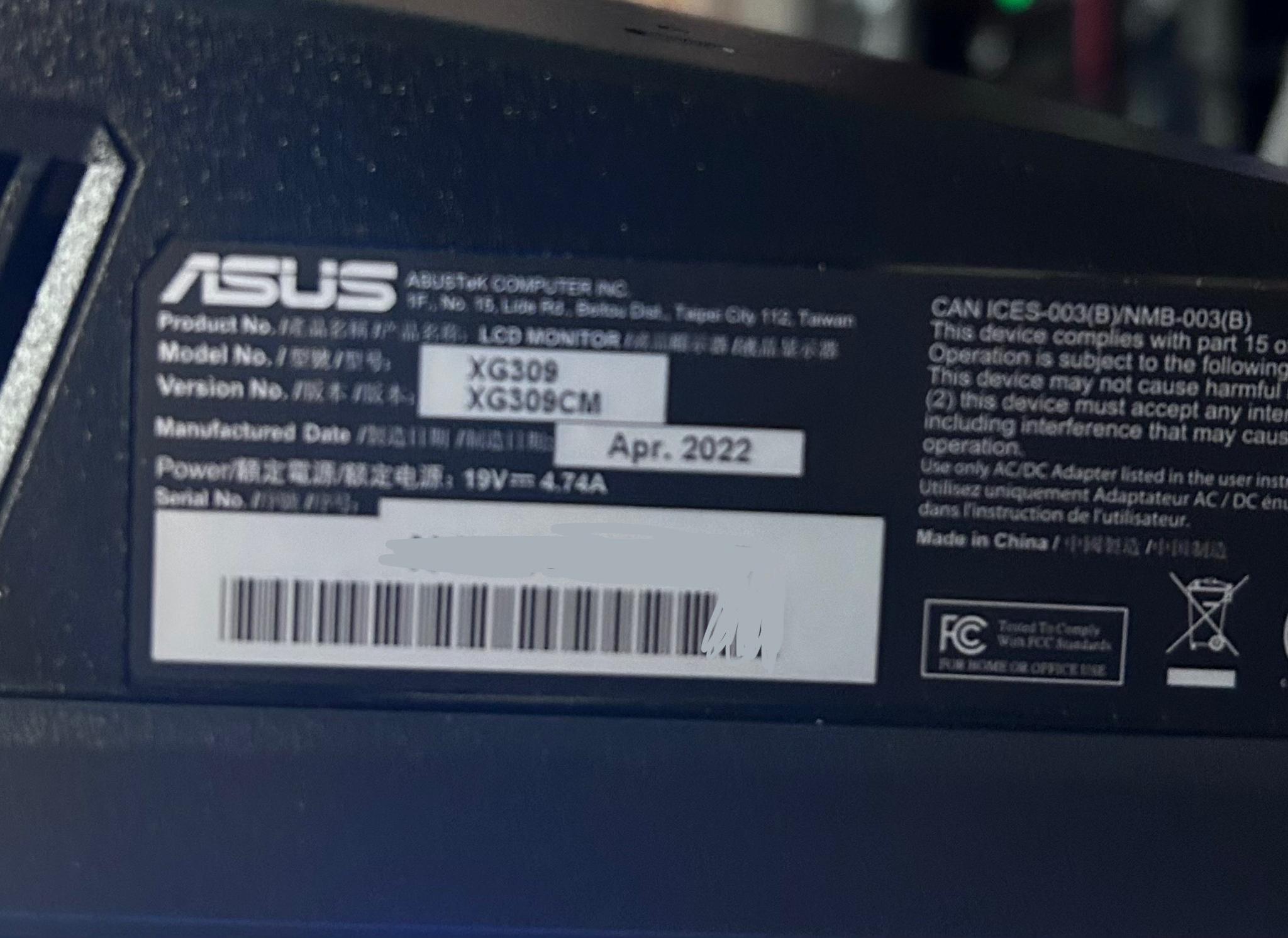 Asus ROG Strix 30” (220hz) (2560x1080) 1ms Gaming Monitor (XG309CM)