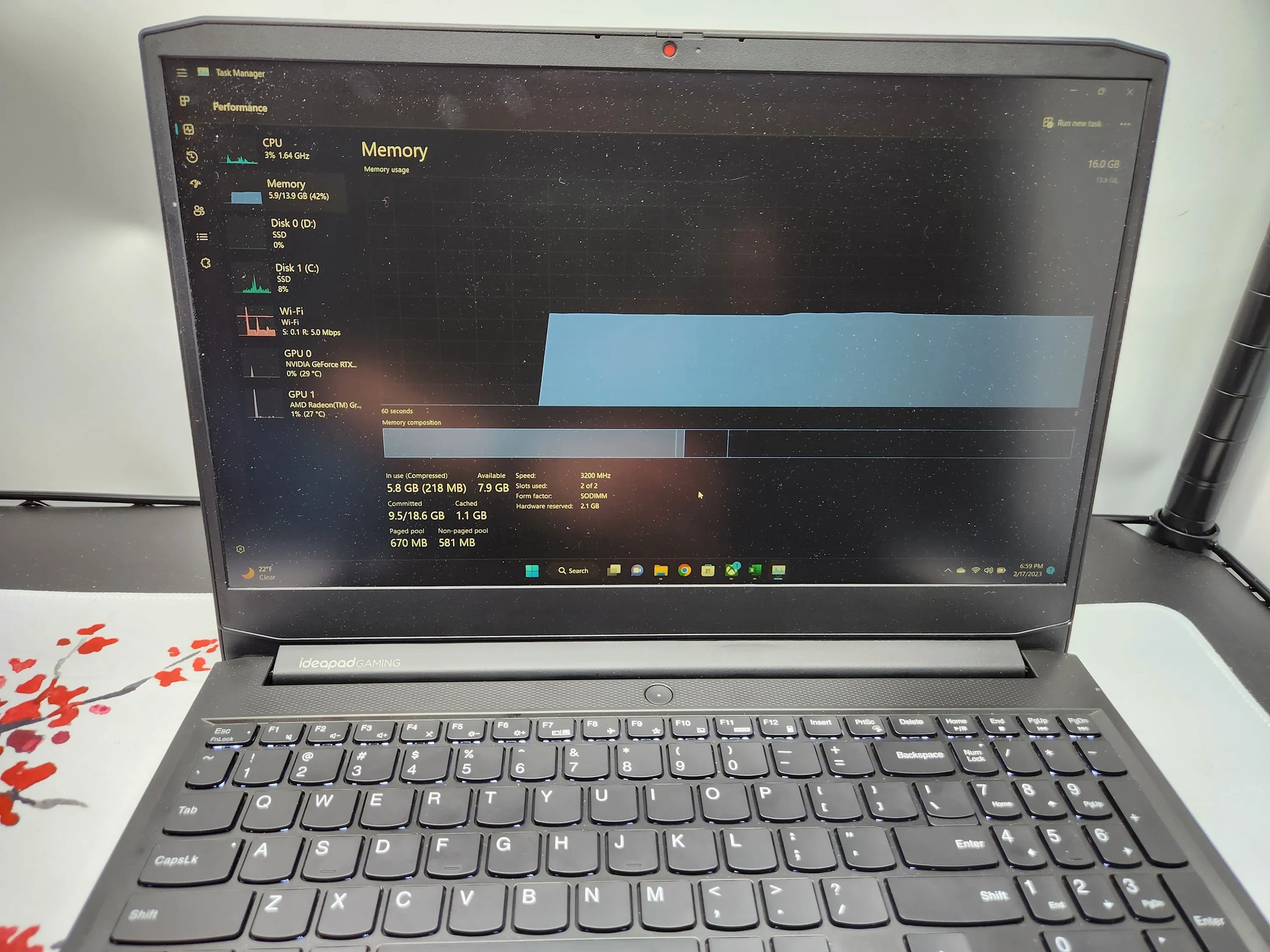 Lenovo Ideapad Gaming 3 15.6" FHD Laptop - Ryzen 5 5600H/ 16GB DDR4/ 512GB SSD/ RTX3050 