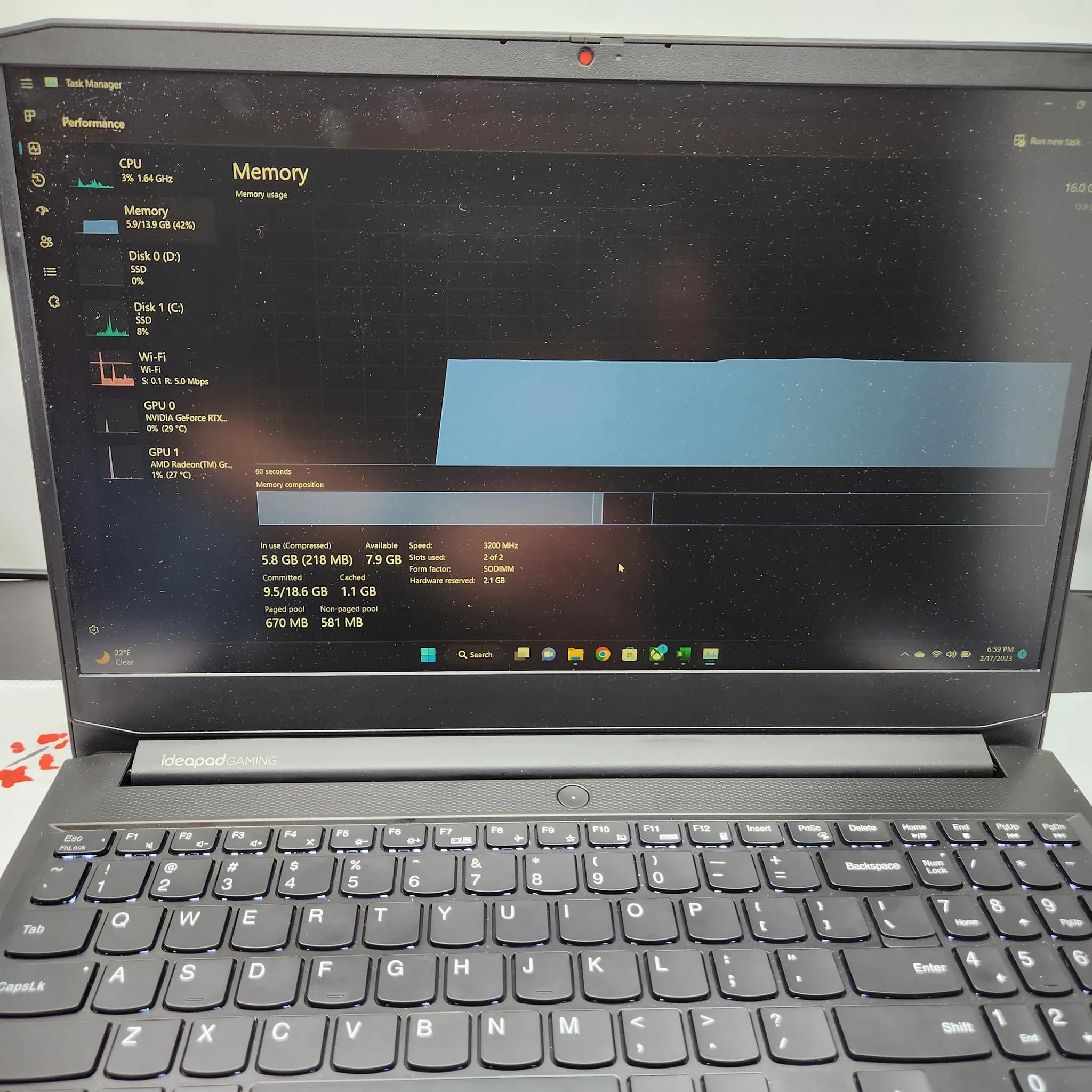 Lenovo Ideapad Gaming 3 15.6" FHD Laptop - Ryzen 5 5600H/ 16GB DDR4/ 512GB SSD/ RTX3050 