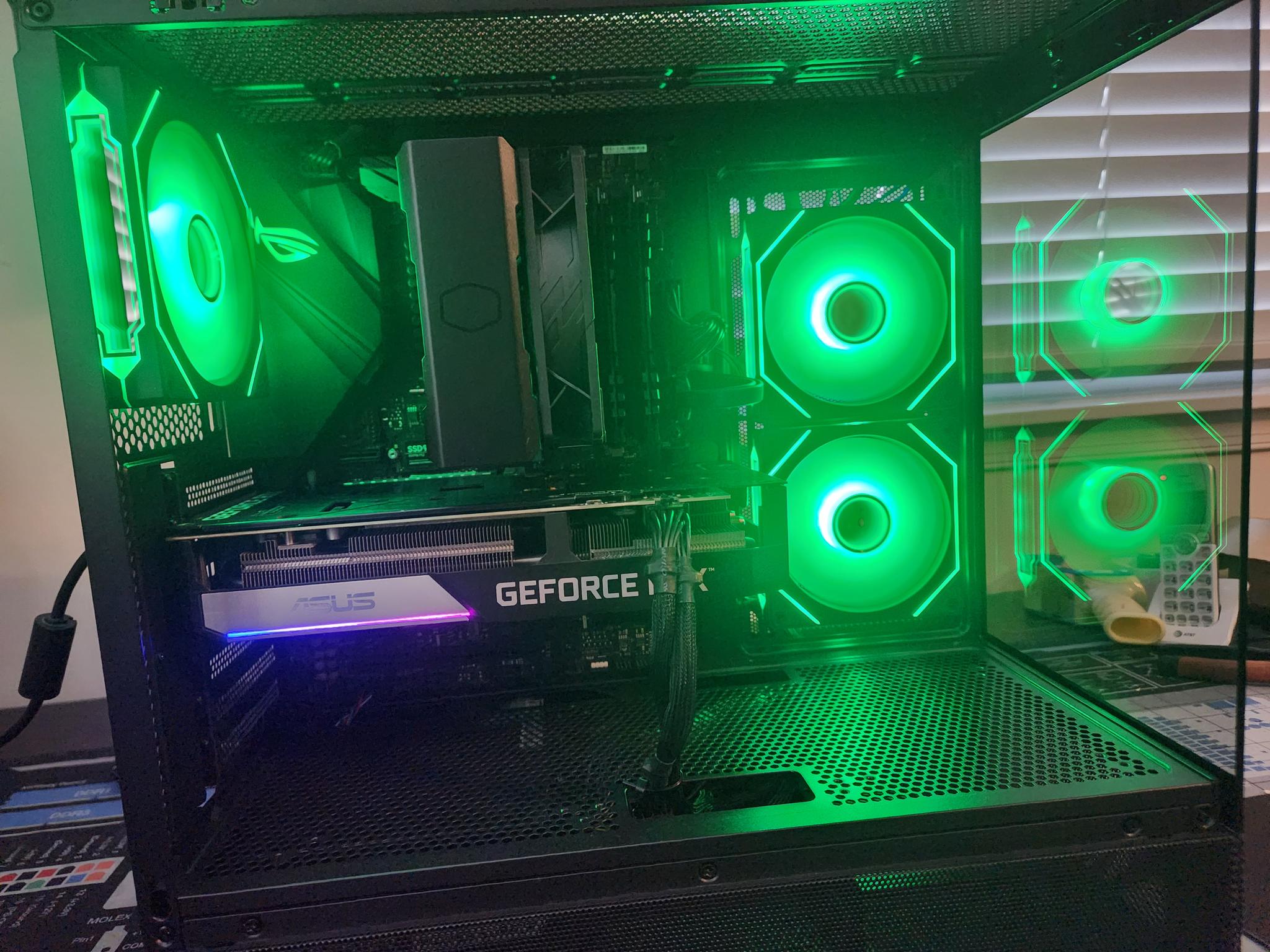 THE GREEN MONSTER IV Sleek RTX 3060TI GAMING/ STREAMING PC