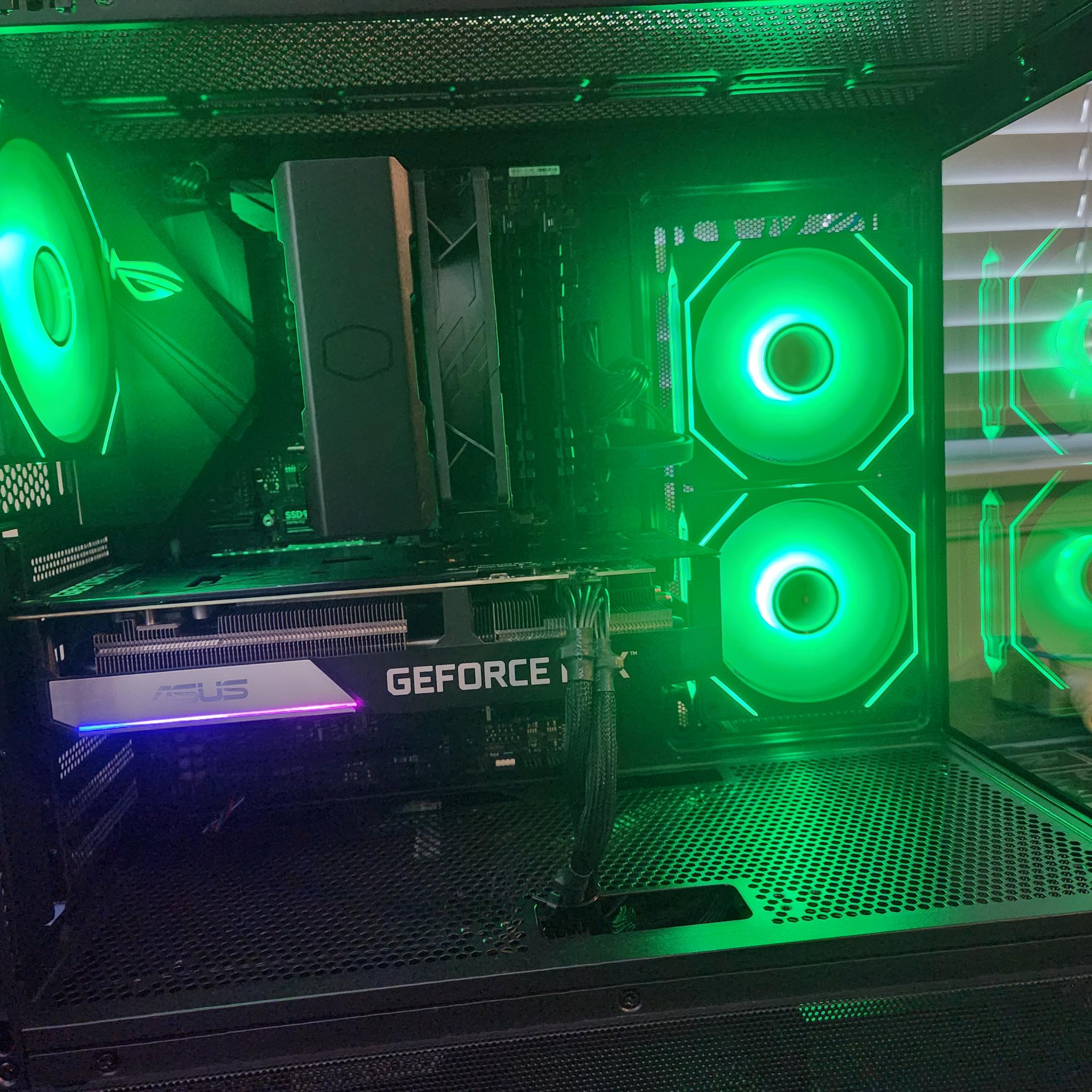 THE GREEN MONSTER IV Sleek RTX 3060TI GAMING/ STREAMING PC