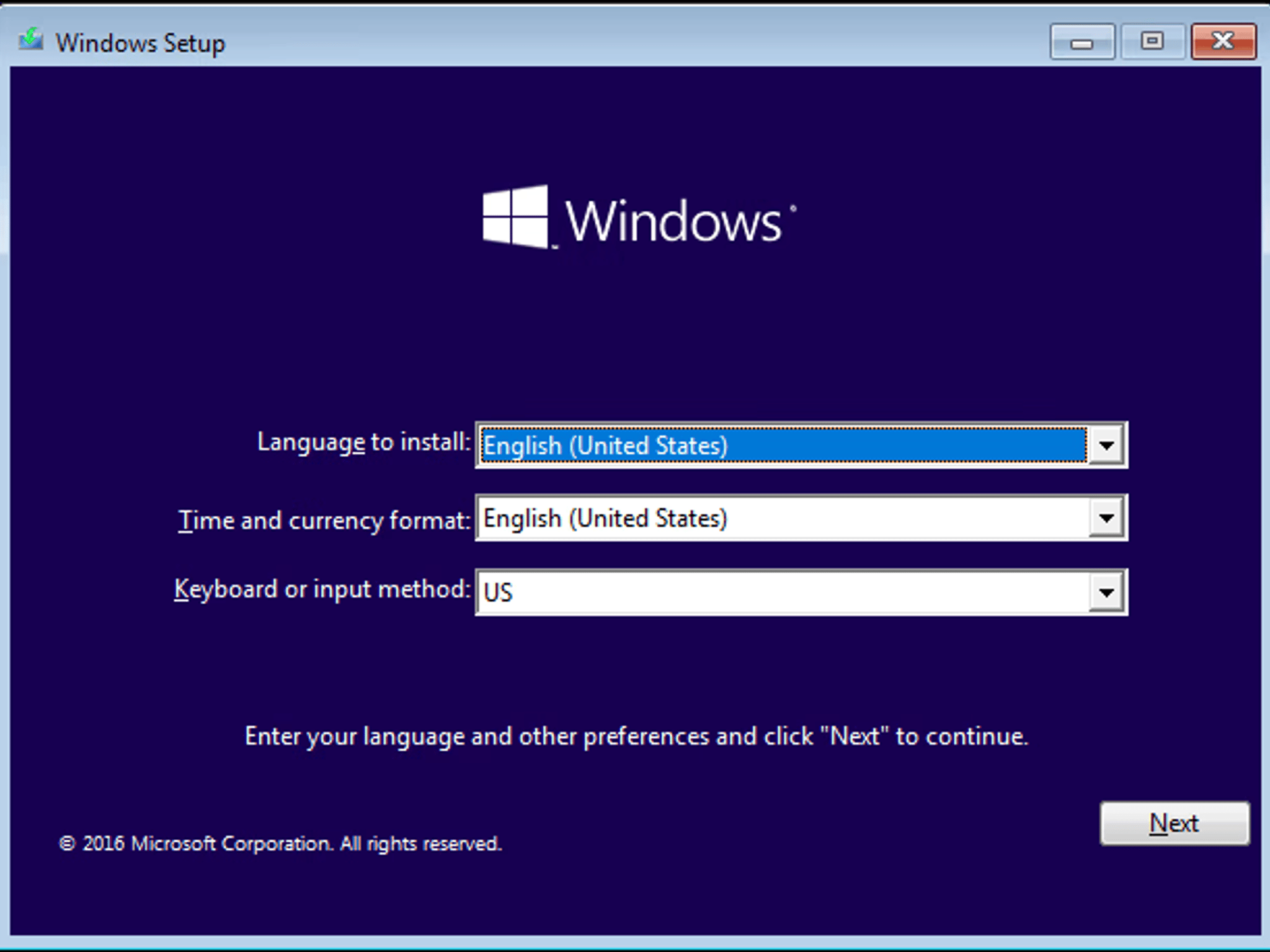 Windows 10 64-bit Installer USB Drive
