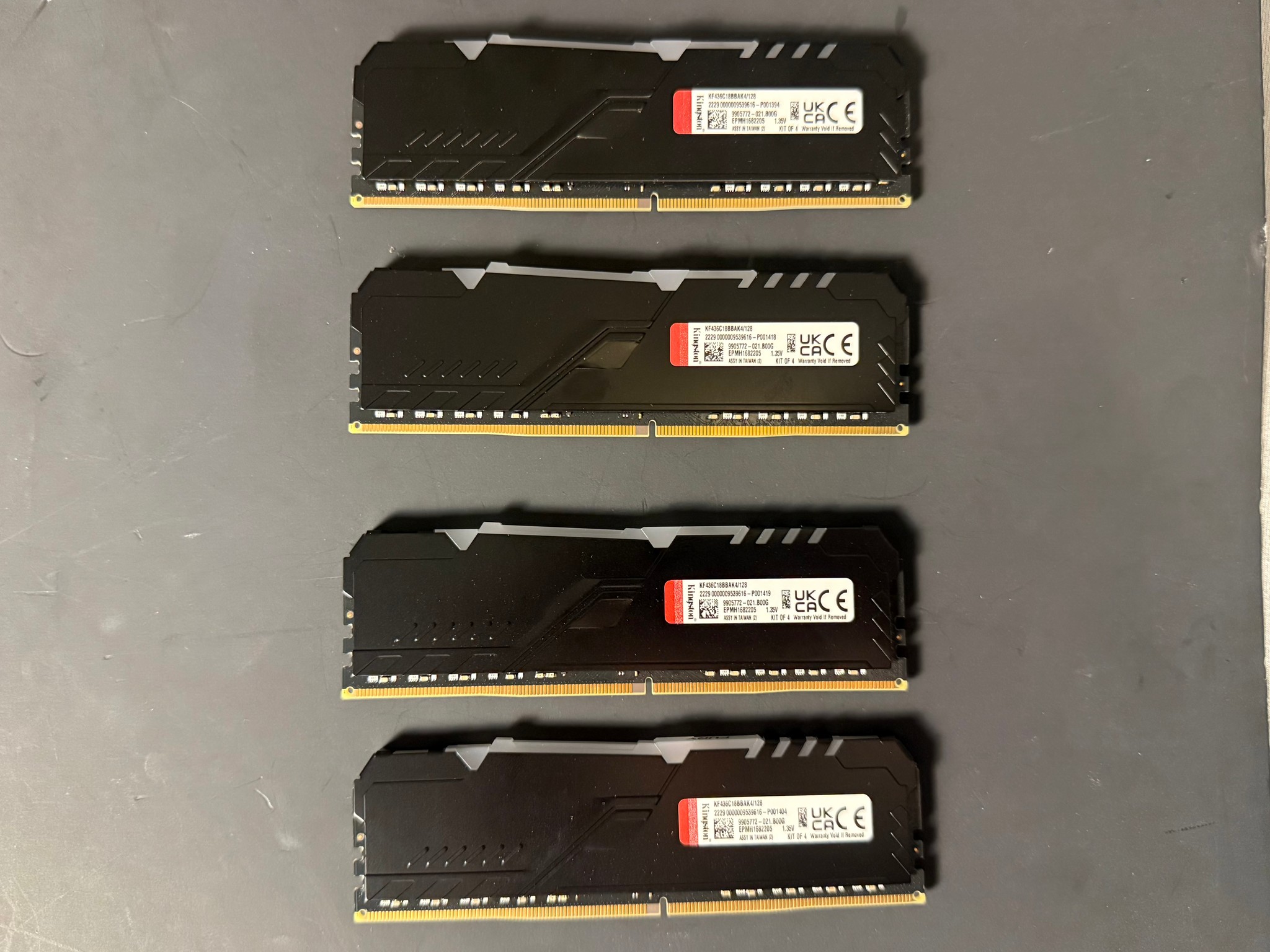 Kingston RGB FURY Beast 128 GB (4 x 32 GB) 128GB DDR4-3600 (4x32GB)
