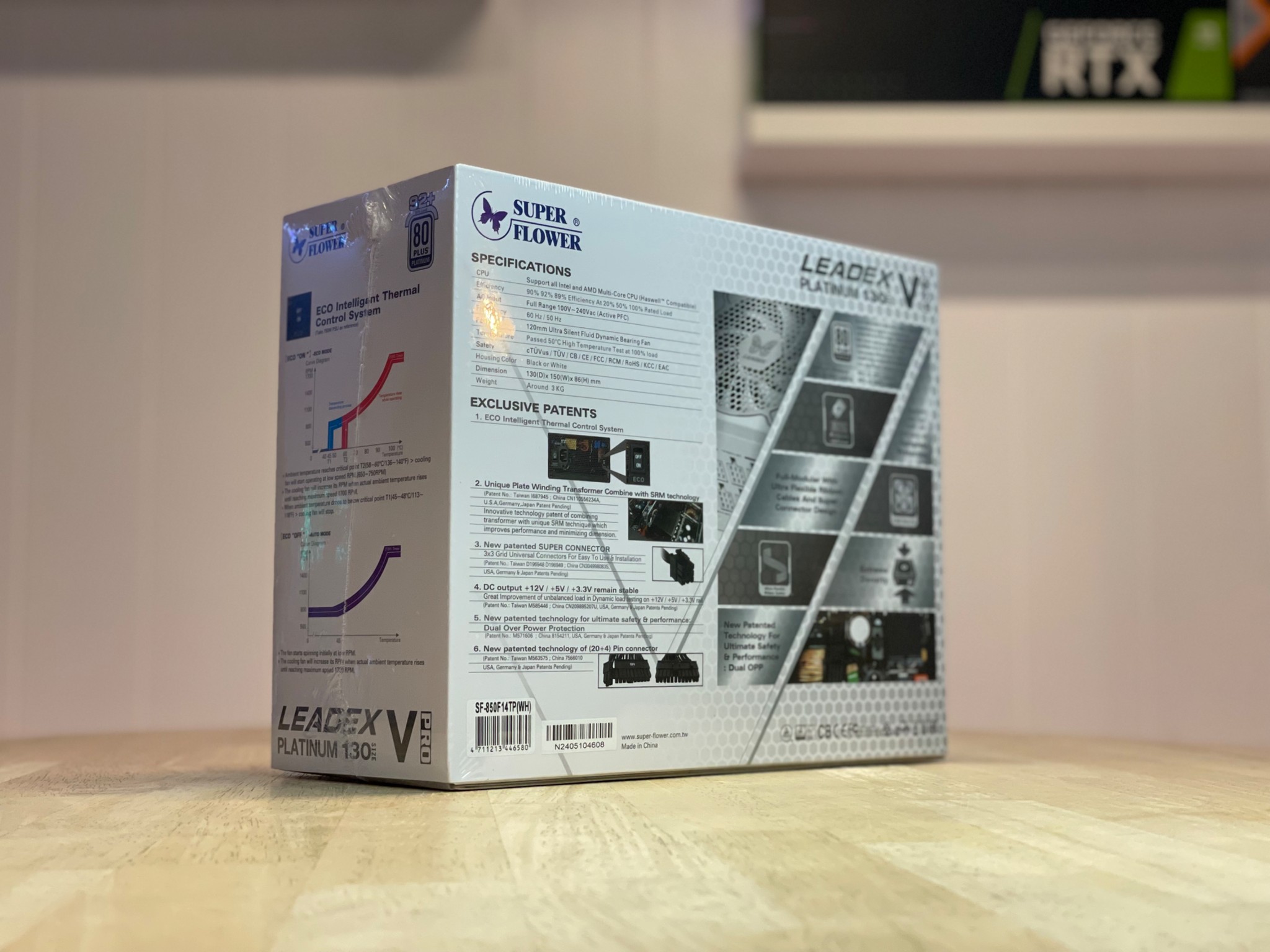 (Brand new sealed) 850W 80+ Platinum Fully Modular Superflower Leadex White Edition