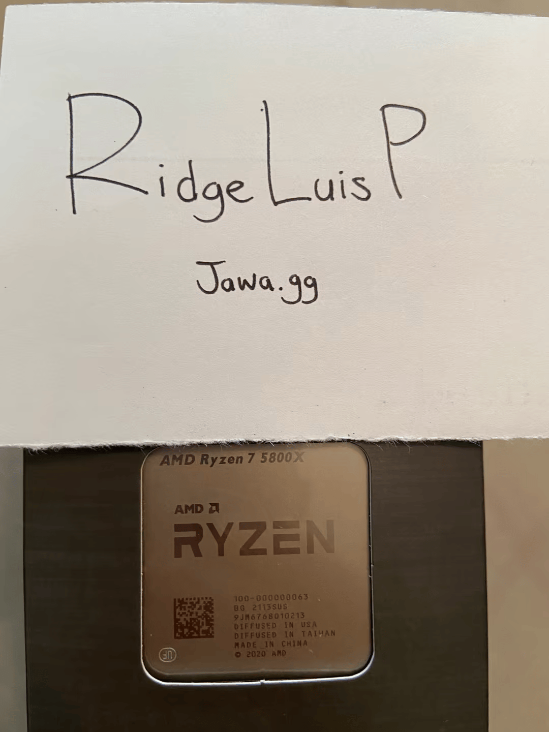 Ryzen 7 5800x