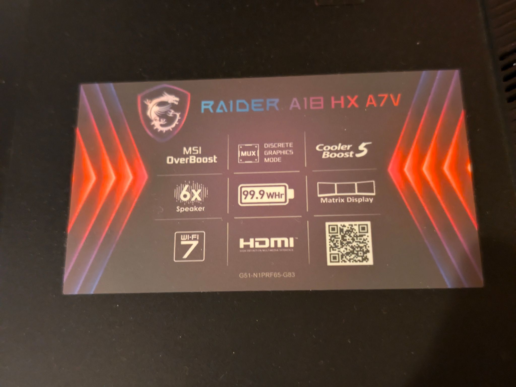 MSI Raider A18 HX A7VIG: Ryzen 9 7945HX3D, RTX 4090 laptop with 16 GB, and 64 GB of RAM