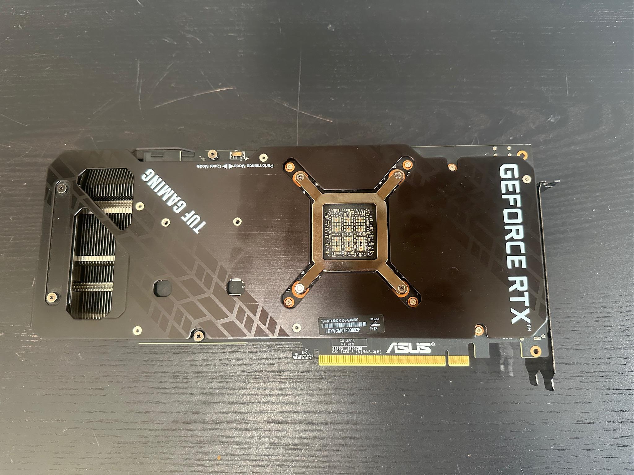 ASUS TUF Gaming NVIDIA GeForce RTX 3080 OC Edition 10GB GDDR6X Graphics Card