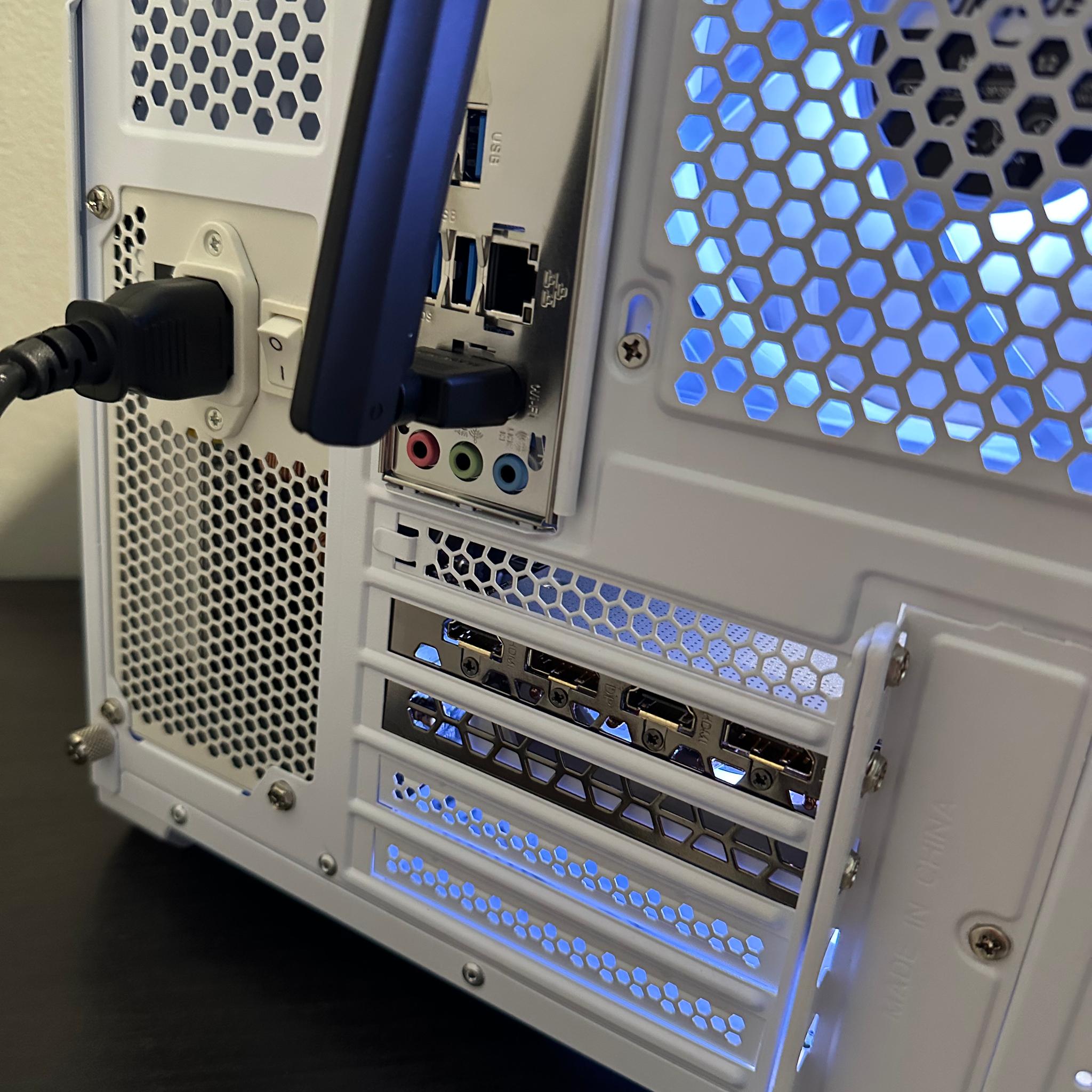 Custom White RGB Gaming PC | RTX 3060 Ti Vision OC | Ryzen 5 5500 | 16GB DDR4 | WiFi