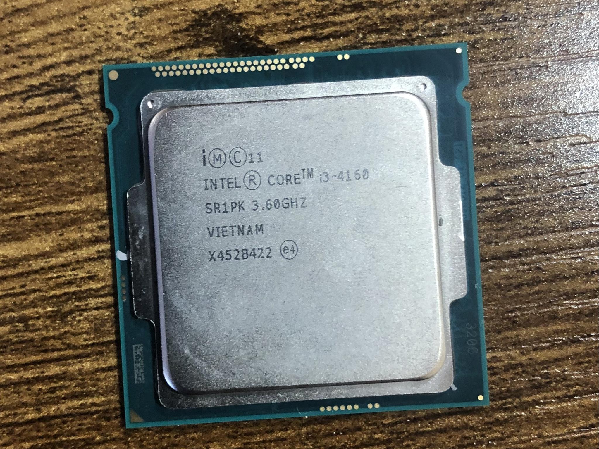 Intel Core i3 4160 CPU (Socket LGA 1150)