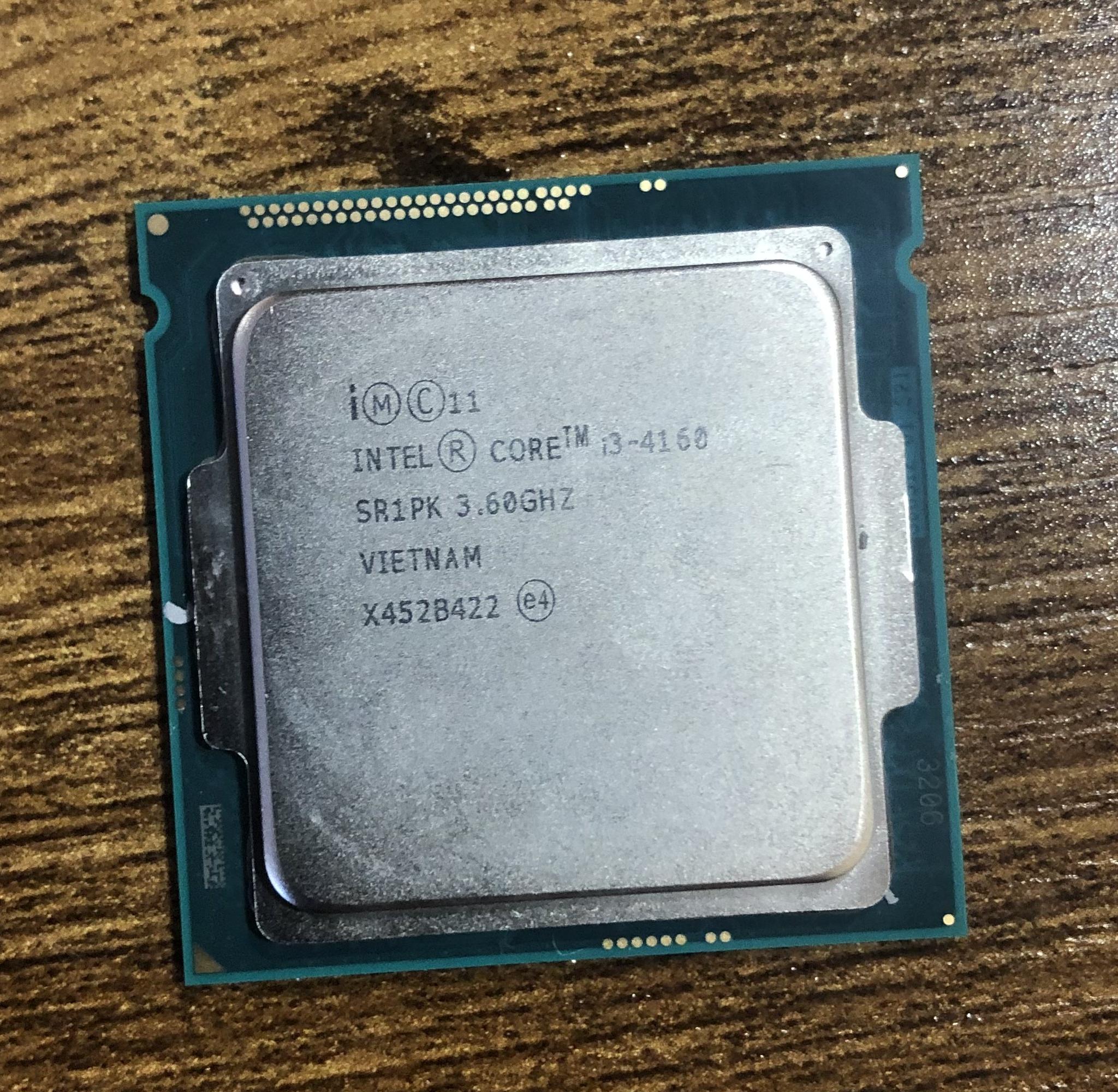 Intel Core i3 4160 CPU (Socket LGA 1150)
