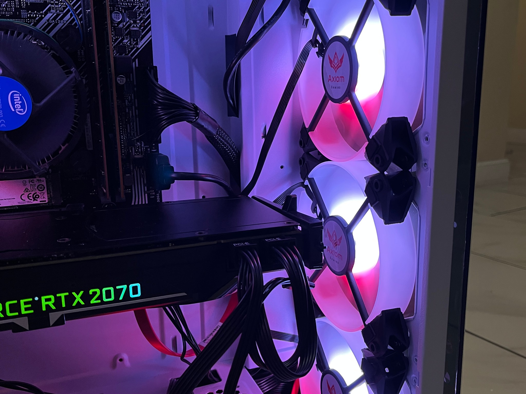🔥RTX 2070, Intel i5-10400, 12GB RAM, 870 GB Storage, High Performance RGB Gaming PC w/ Remote