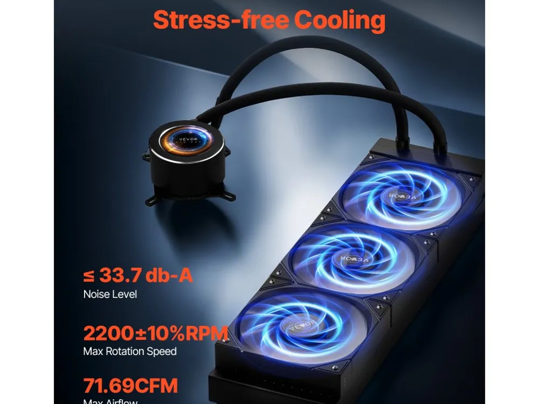 VEVOR 360mm AIO with 2.1" LCD Display!