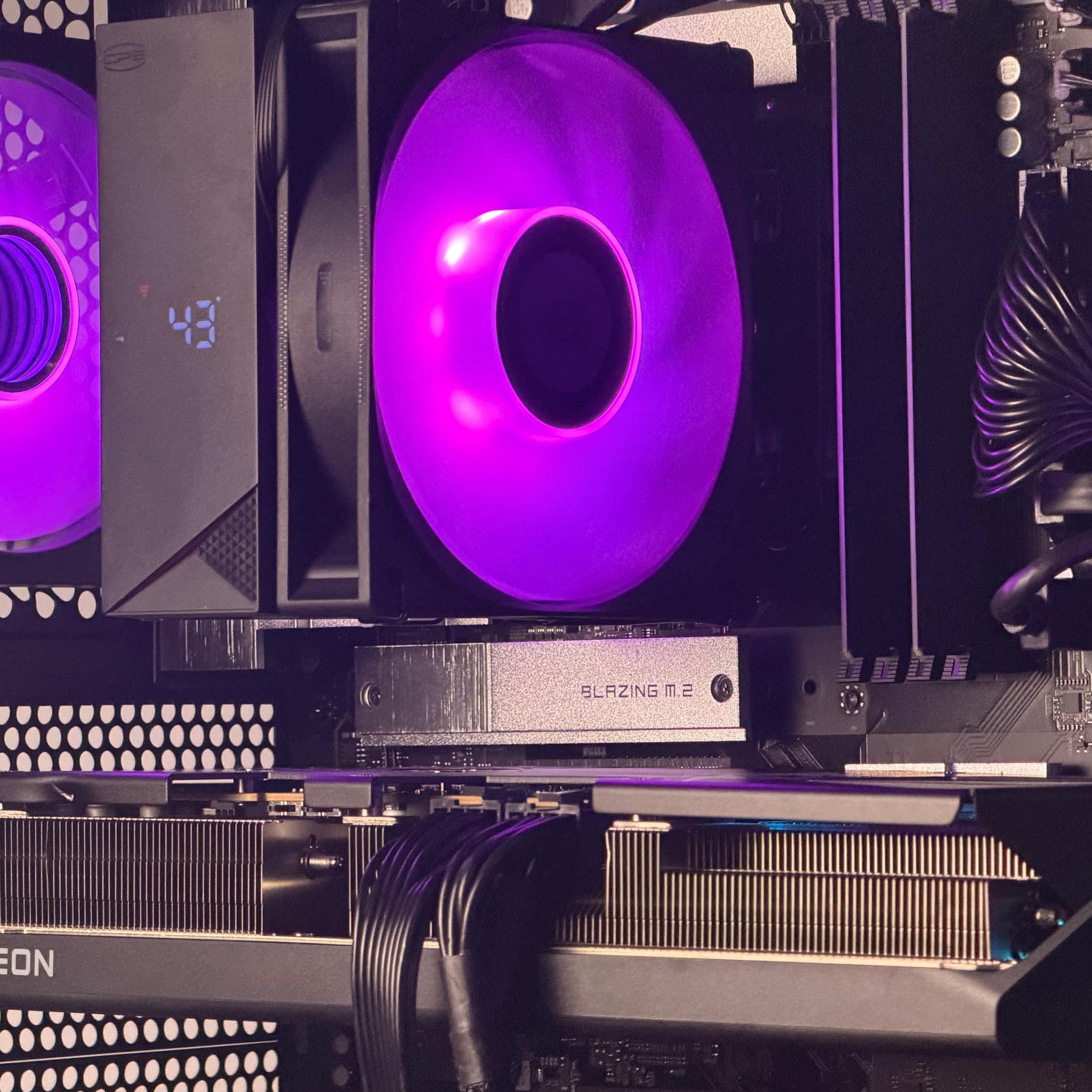 FREE SHIP 🖤🌈 BLK RGB Gaming PC | RX 9070 XT | Core 5 Ultra 250K Plus | 1 TB NVME | 32 GB DDR5 🌈🖤