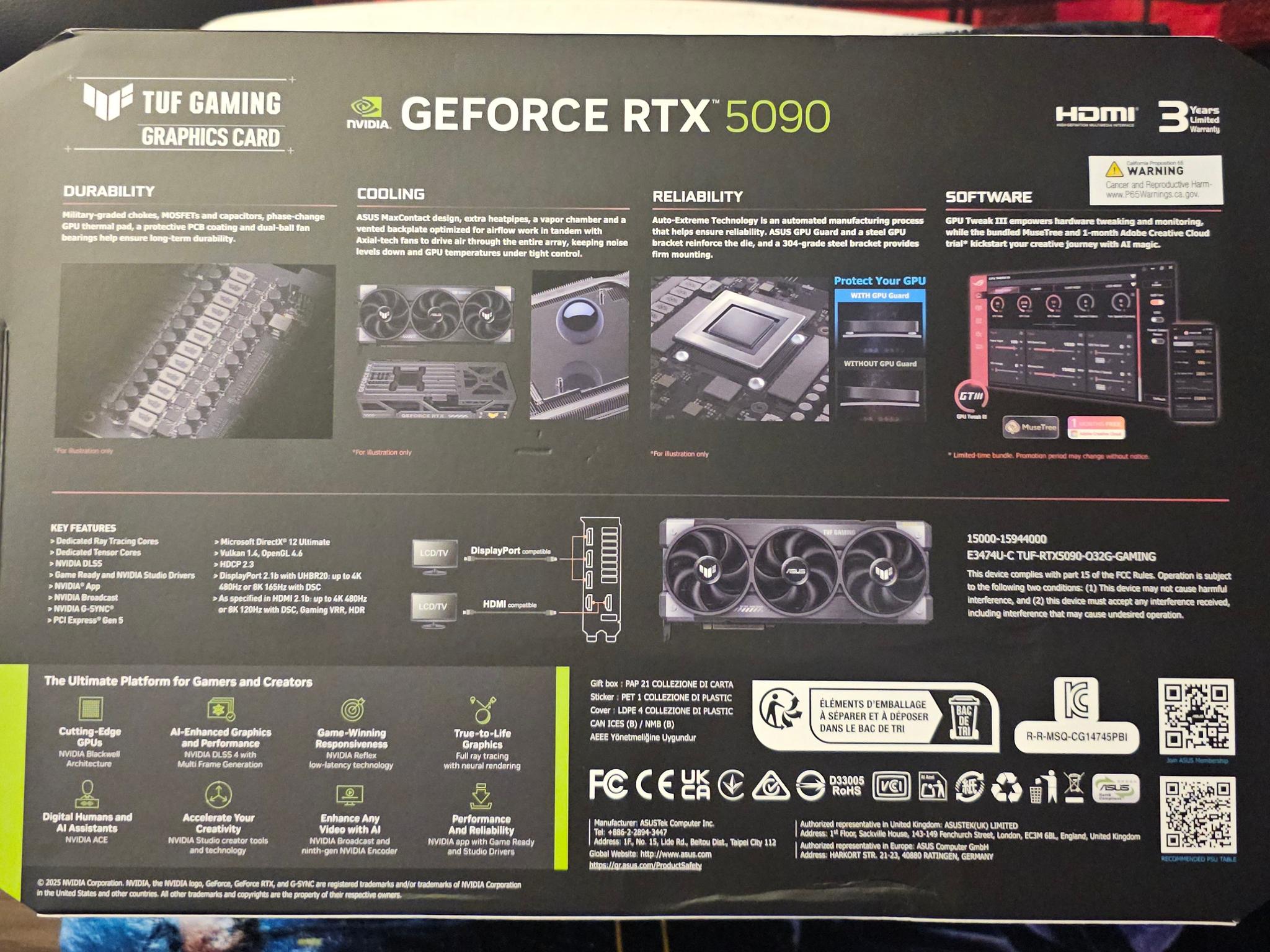 Tuff OC RTX 5090