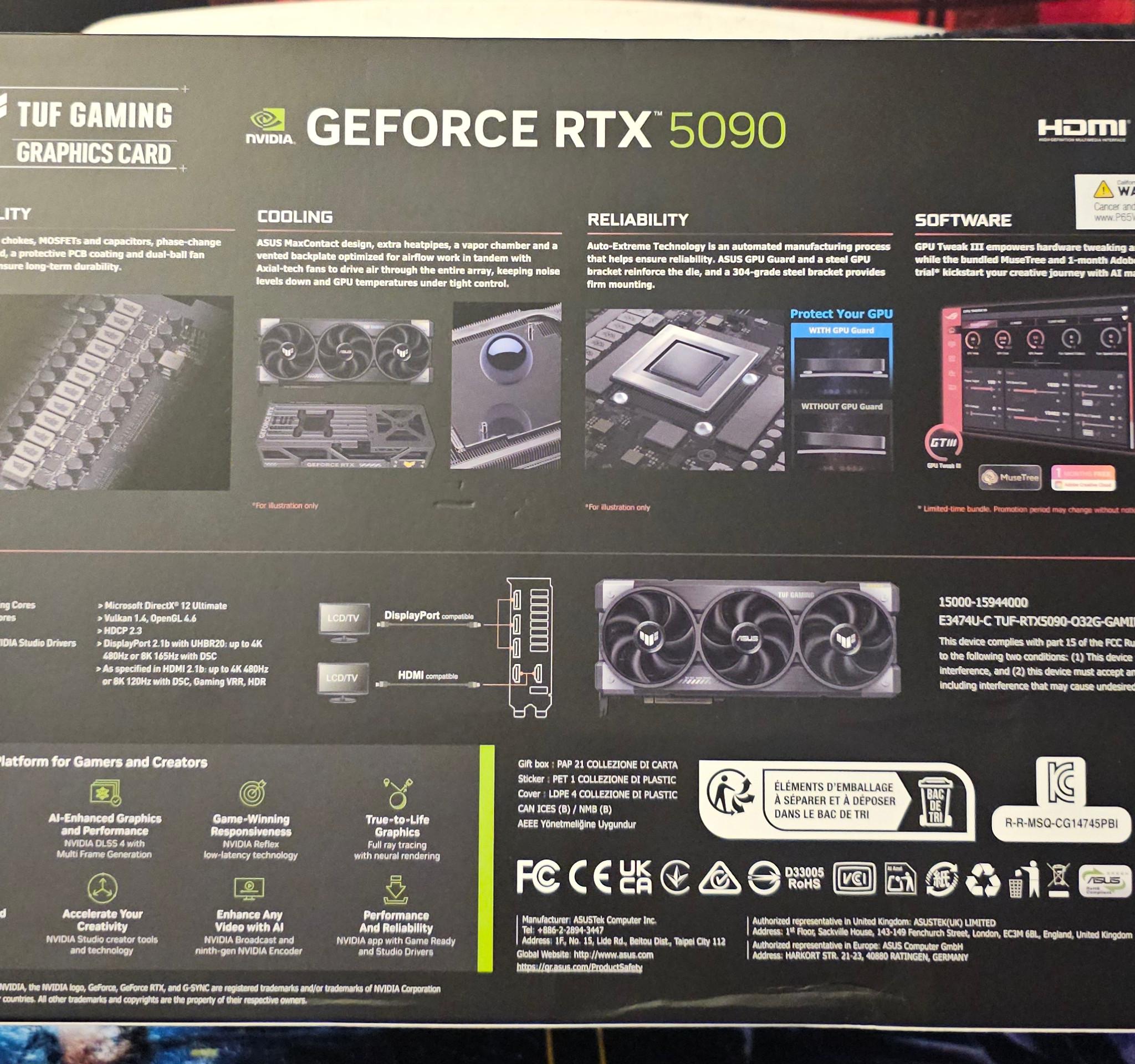 Tuff OC RTX 5090