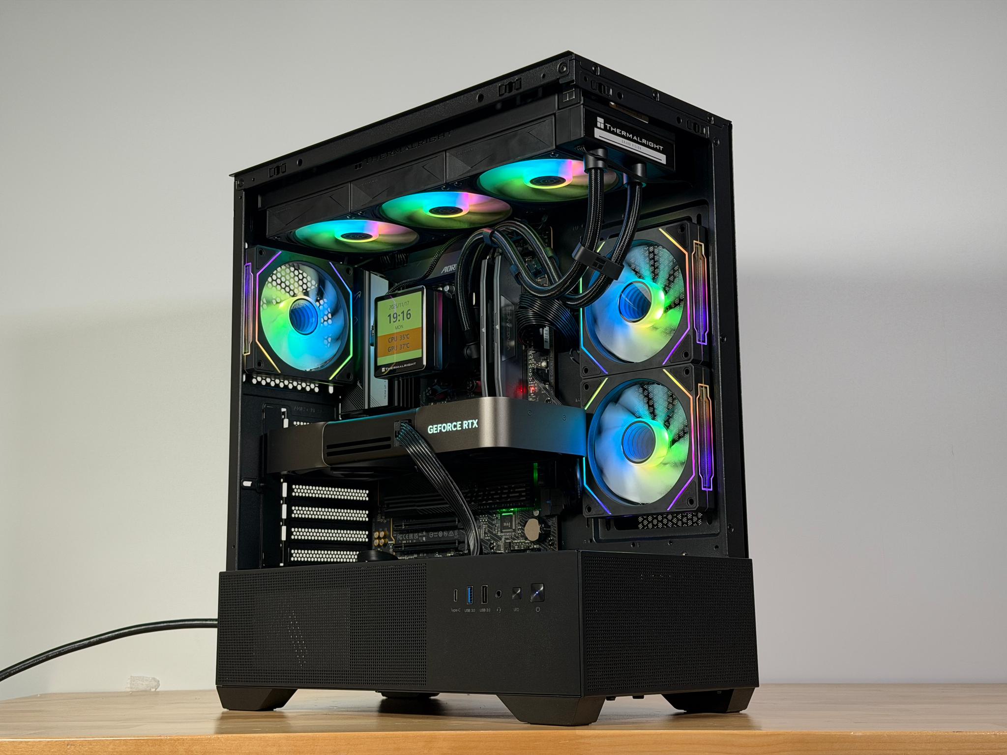 RTX 5090 Ryzen 7 9800x3d Gaming PC 4TB SSD 96GB DDR5
