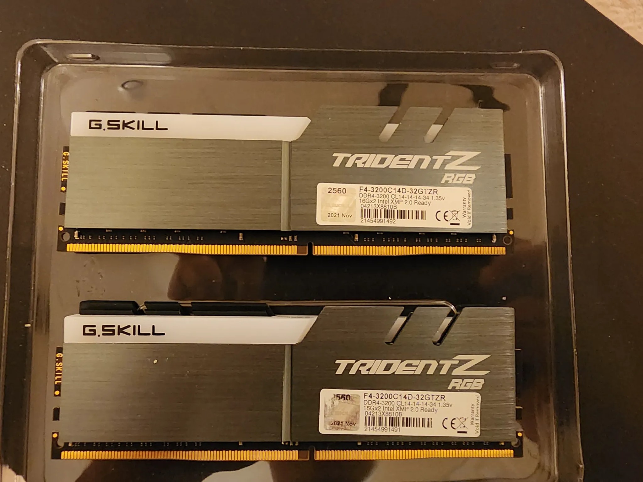 G.Skill TridentZ RGB 2x16GB DDR4-3200 CL14-14-14-34