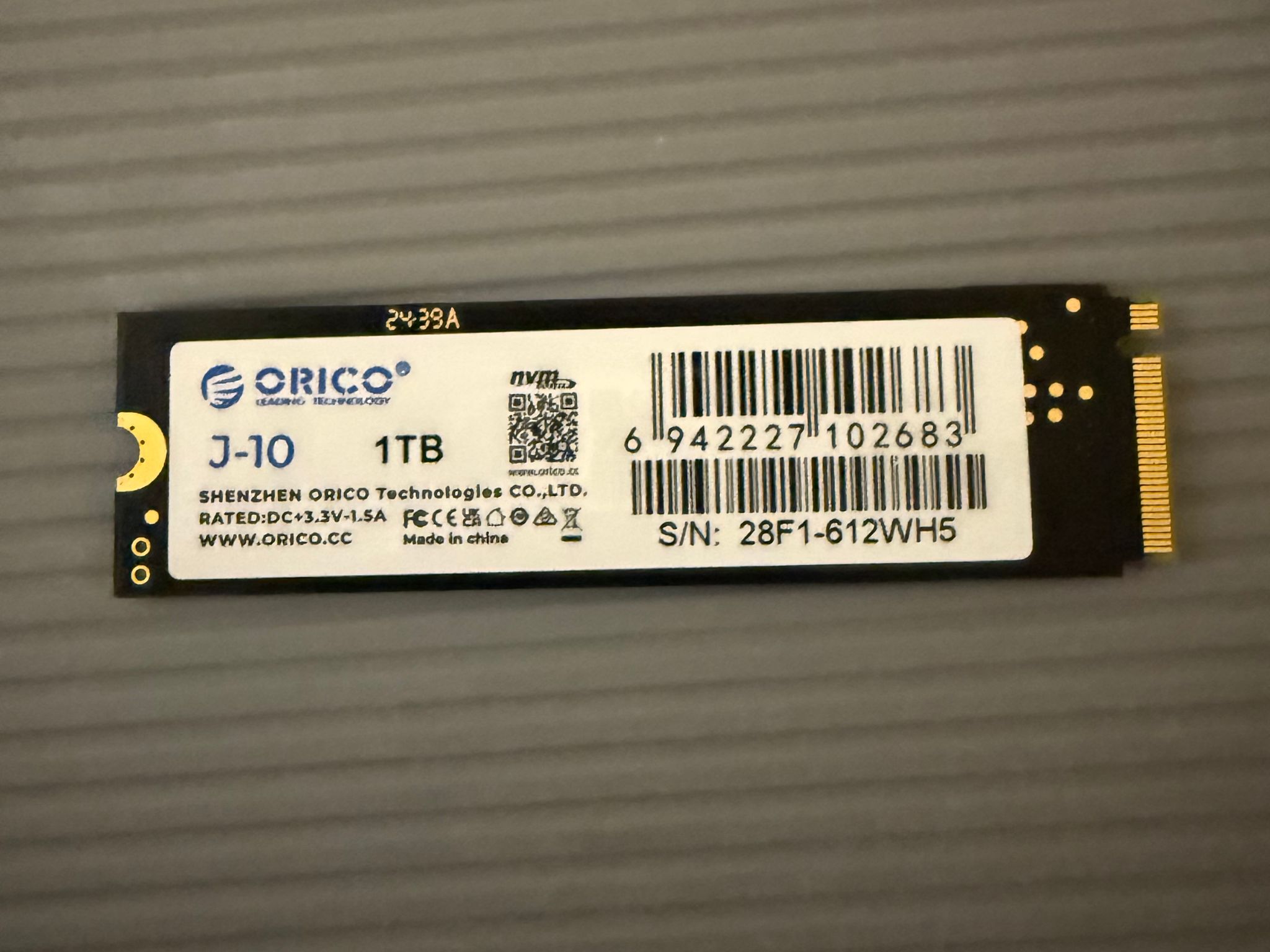 1 TB Orico J-10 NVMe SSD *READ DESCRIPTION*
