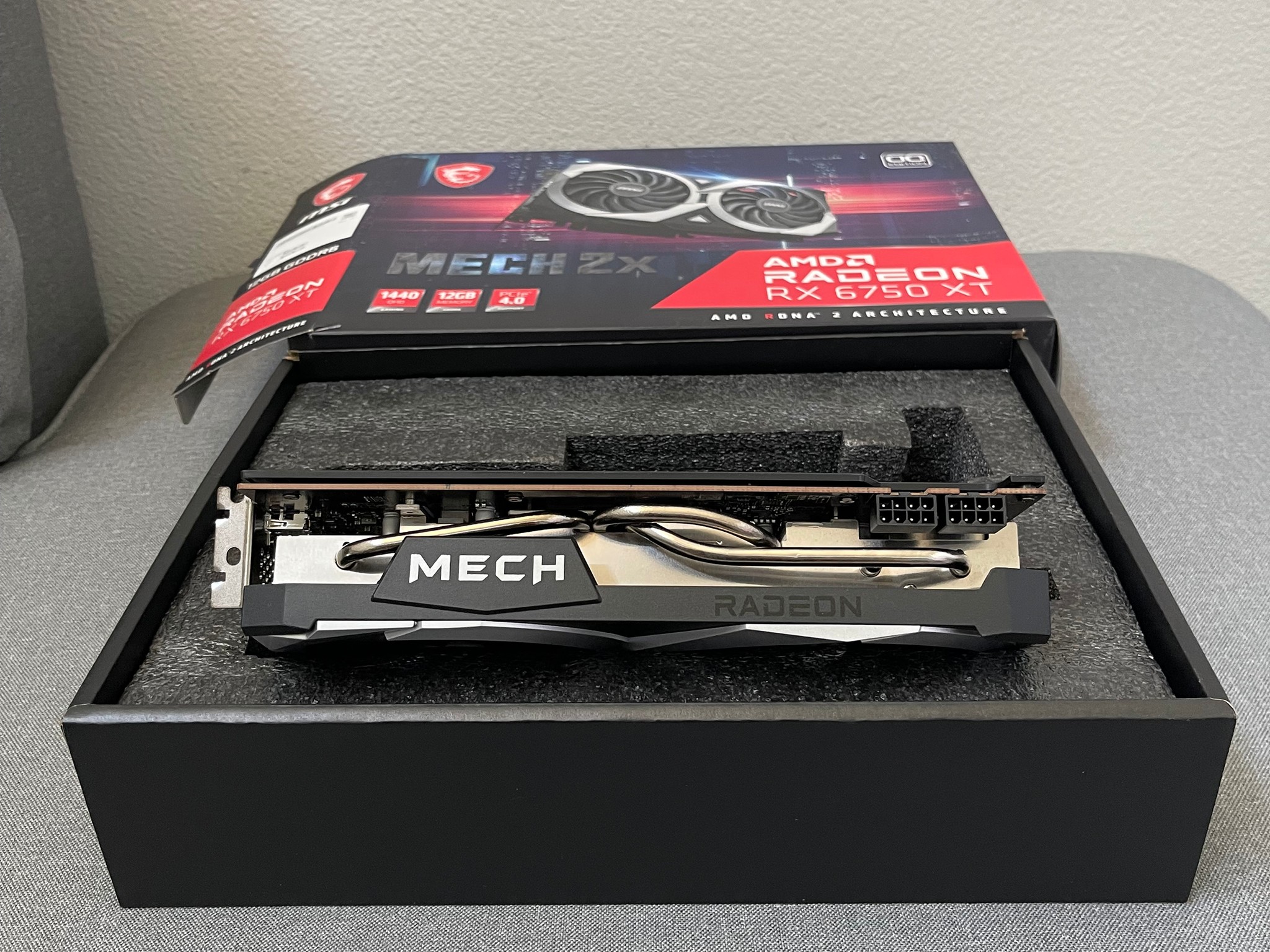 MSI AMD Radeon RX 6750 XT Mech 2X 12G OC for sale.