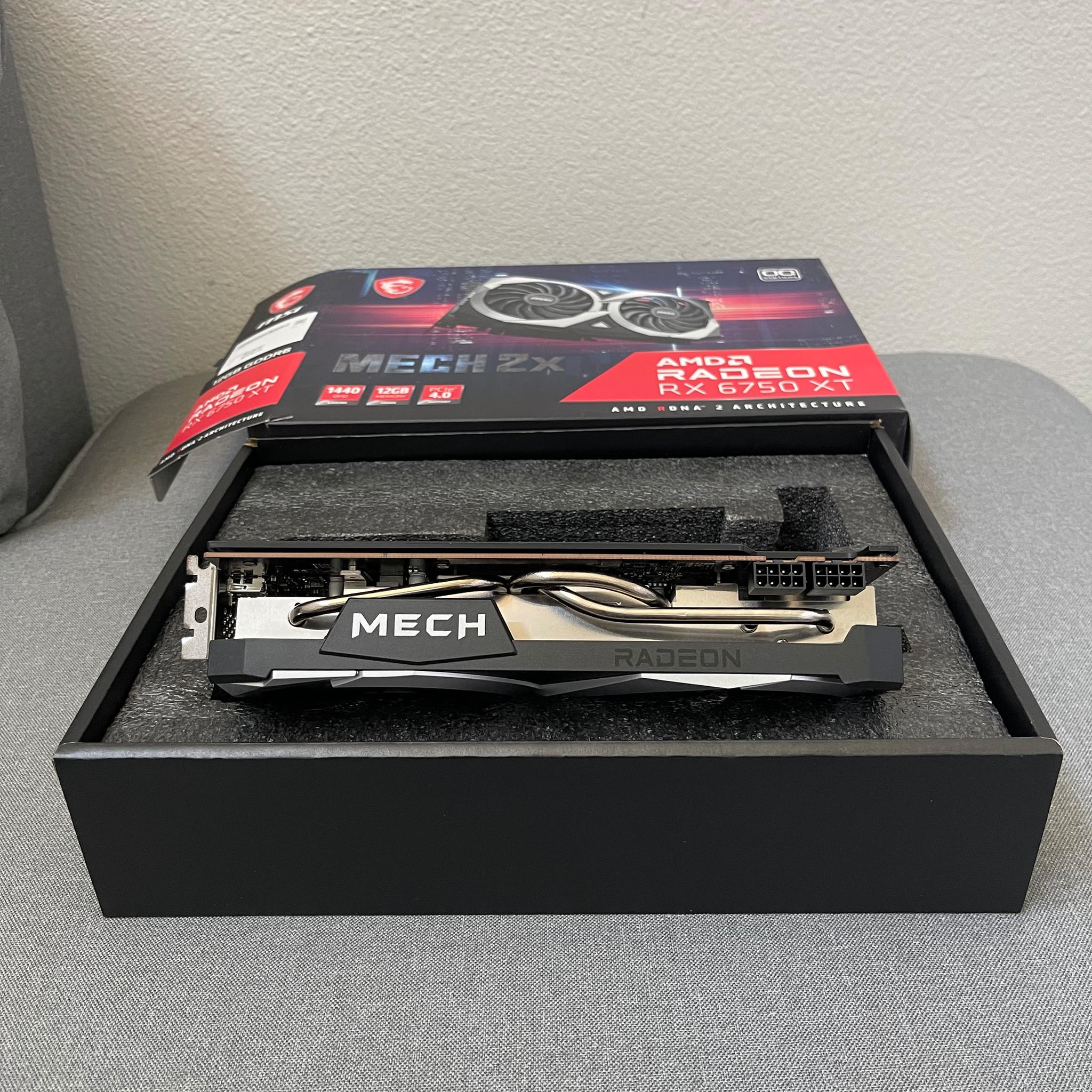 MSI AMD Radeon RX 6750 XT Mech 2X 12G OC for sale.