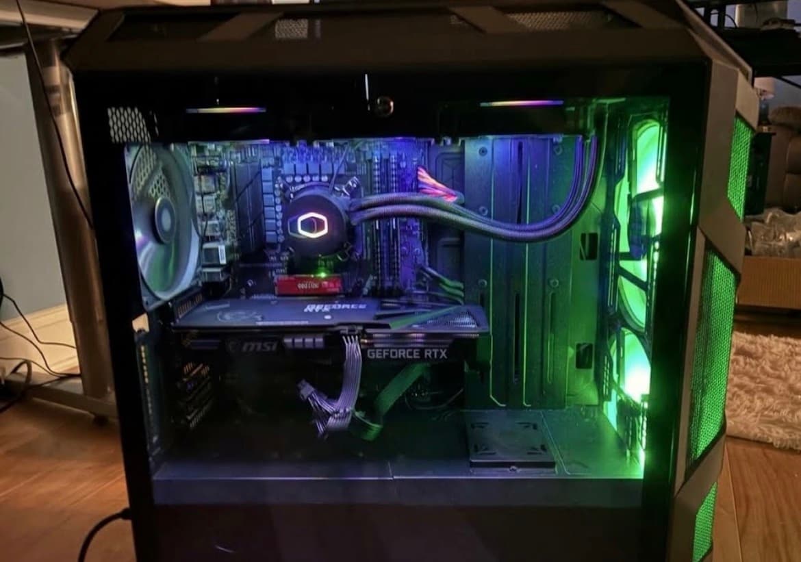 GeForce RTX 3060 Custom  PC - Core i5-12400F, 1TB NVMe SSD
